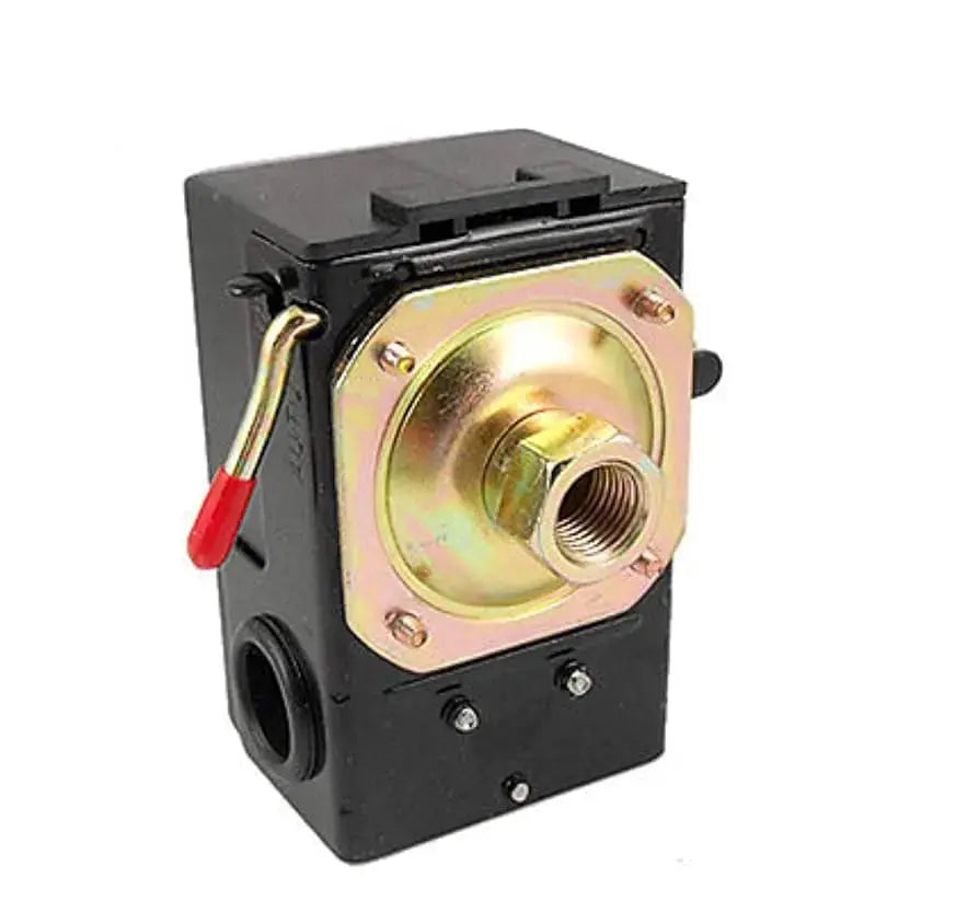 Lefoo single-port air compressor pressure switch with unloader and On/Off lever