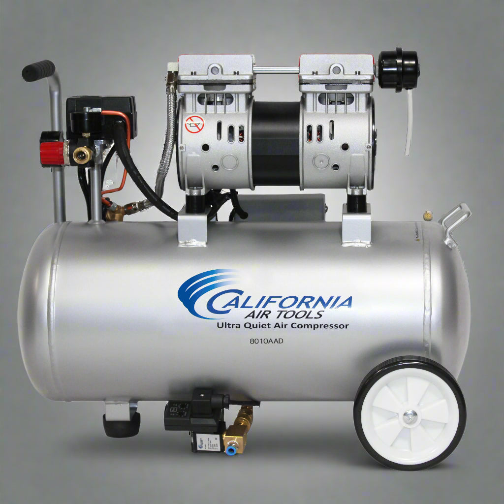 California Air Tools Aluminum Tank Ultra Quiet, Oil-Free, Lightweight Air Compressor with Automatic Drain Valve