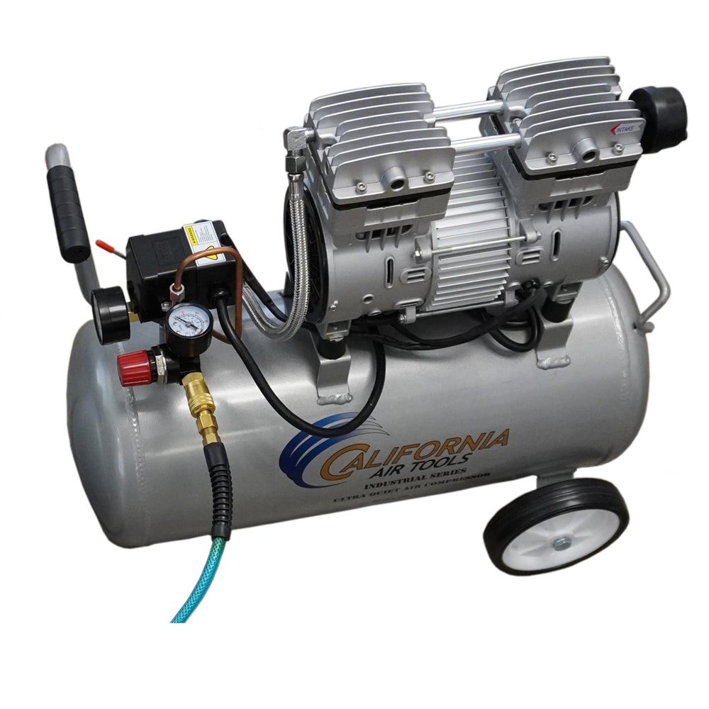 California Air Tools Aluminum Tank Ultra Quiet, Oil-Free, Lightweight Air Compressor with Automatic Drain Valve