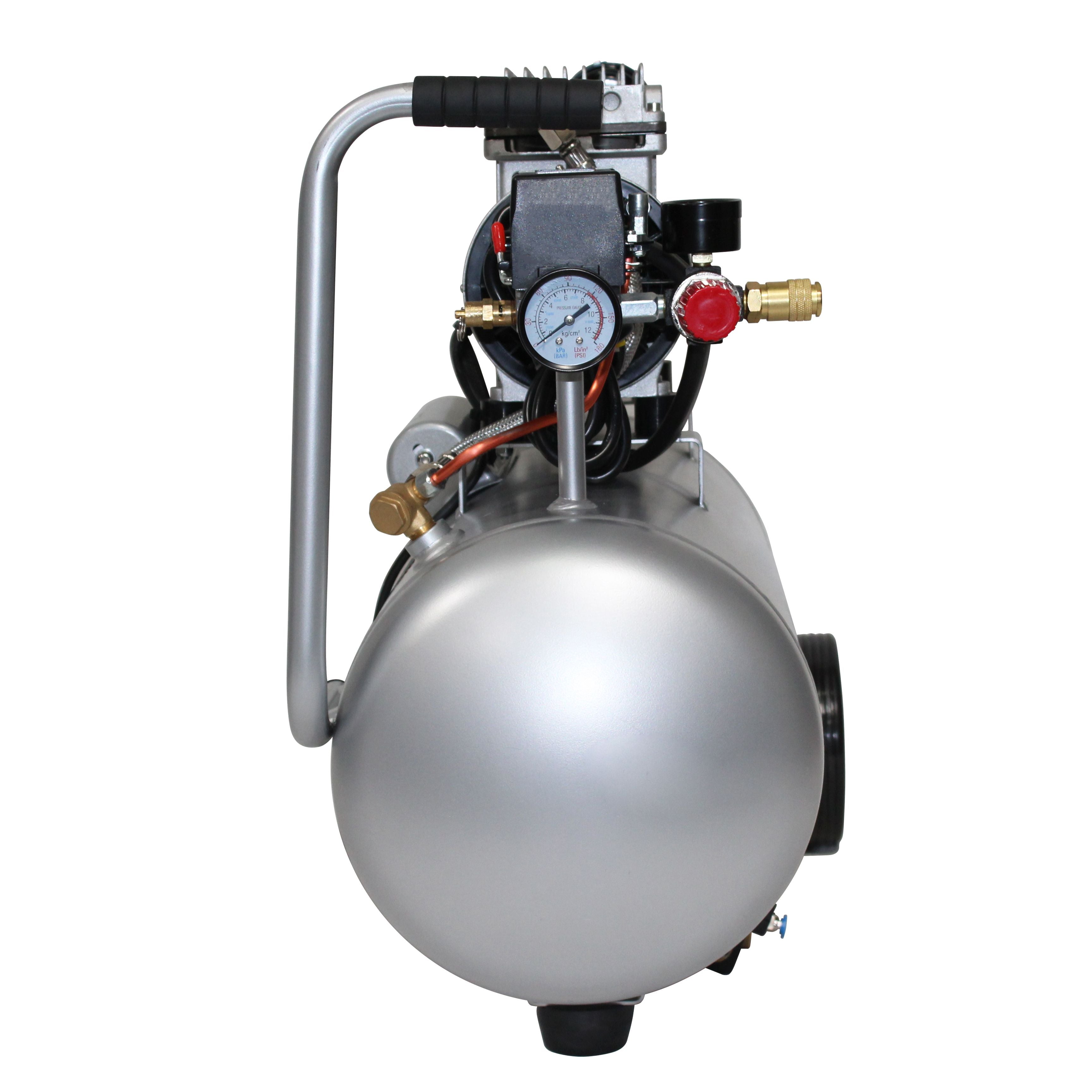 California Air Tools 1.0 Hp, 8.0 Gal. Steel Tank Ultra Quiet & Oil-Free Air Compressor w/Auto Drain
