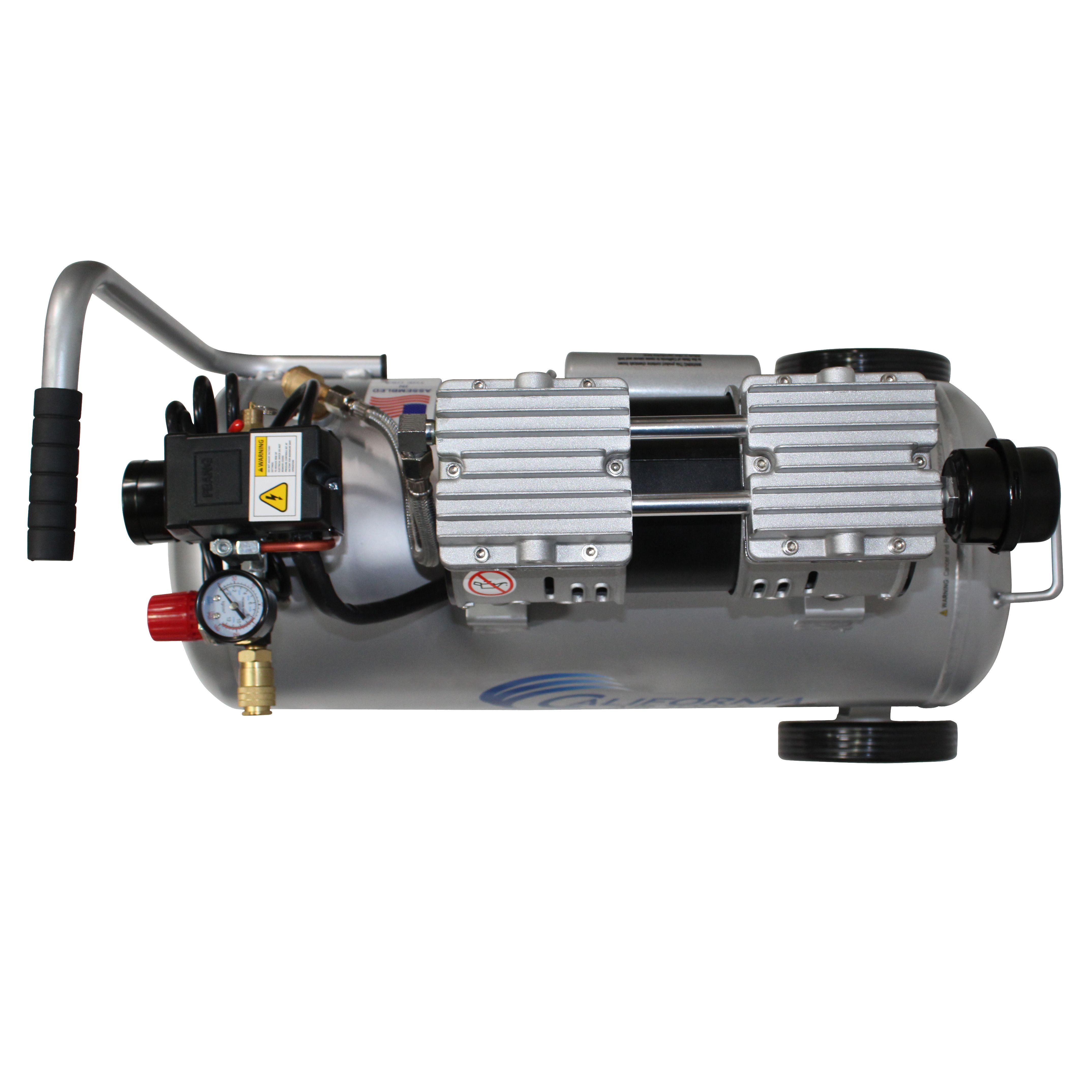 California Air Tools 1.0 Hp, 8.0 Gal. Steel Tank Ultra Quiet & Oil-Free Air Compressor w/Auto Drain