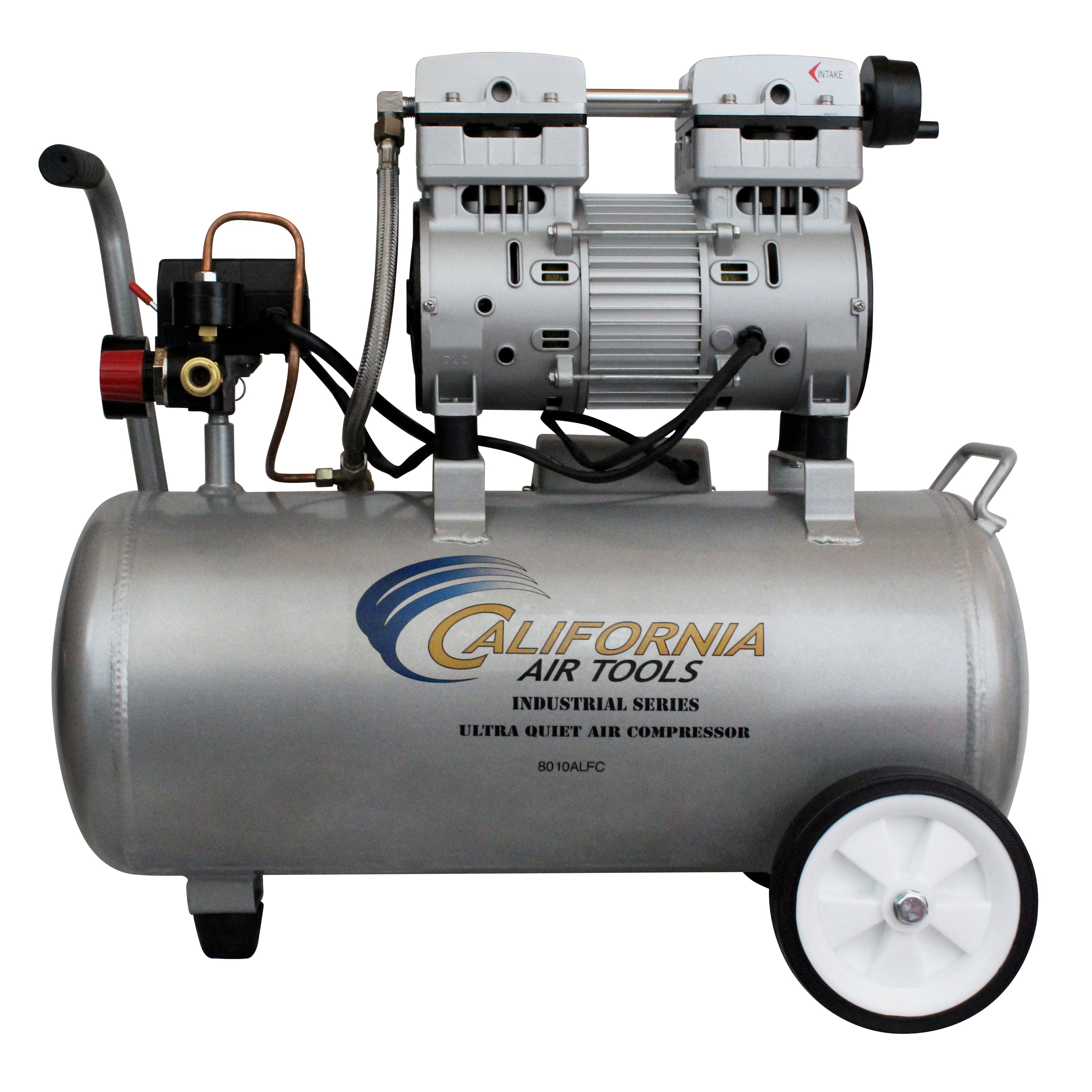 California Air Tools 1.0 Hp 8.0 Gal. Aluminum Tank Ultra Quiet & Oil-Free Air Compressor | CAT-8010ALFC