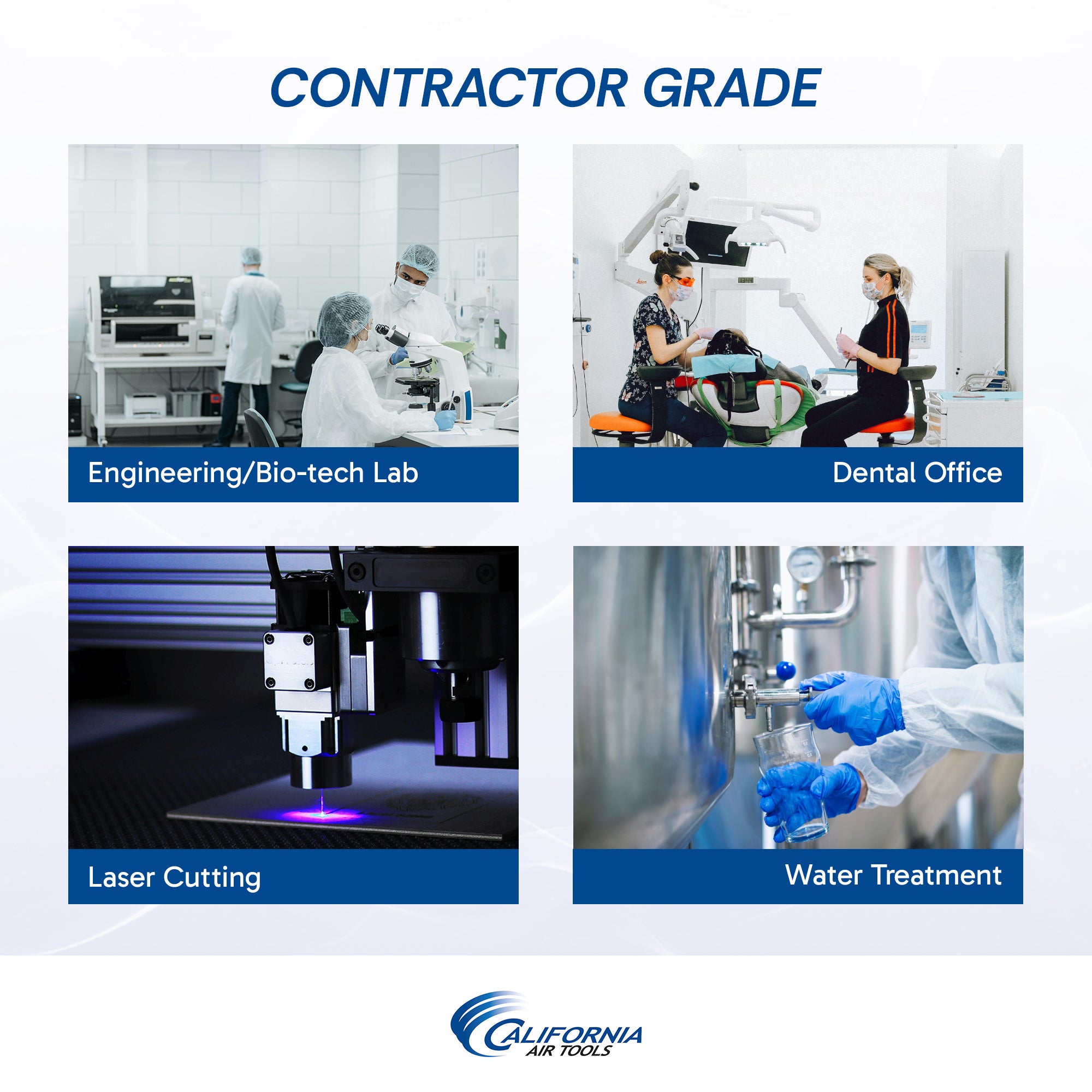 California Air Tools 1.0 Hp 8.0 Gal. Steel Tank Ultra Quiet & Oil-Free Air Compressor with Air Dryer in Sound Proof Cabinet