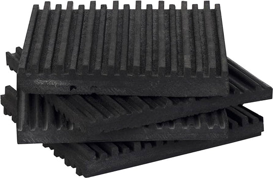 ANTI-VIBRATION ISOLATION PADS, THIN RIBBED RUBBER - R2X2X3/8