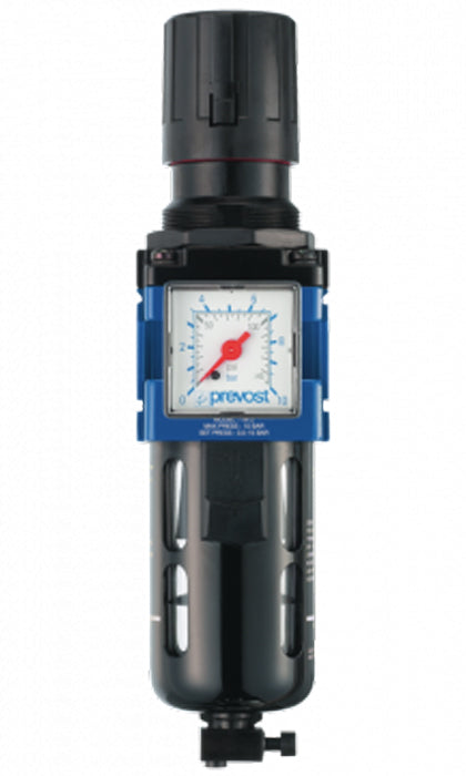 Filter-Regulator (Gauge Included) With Wall Bracket by Prevost
