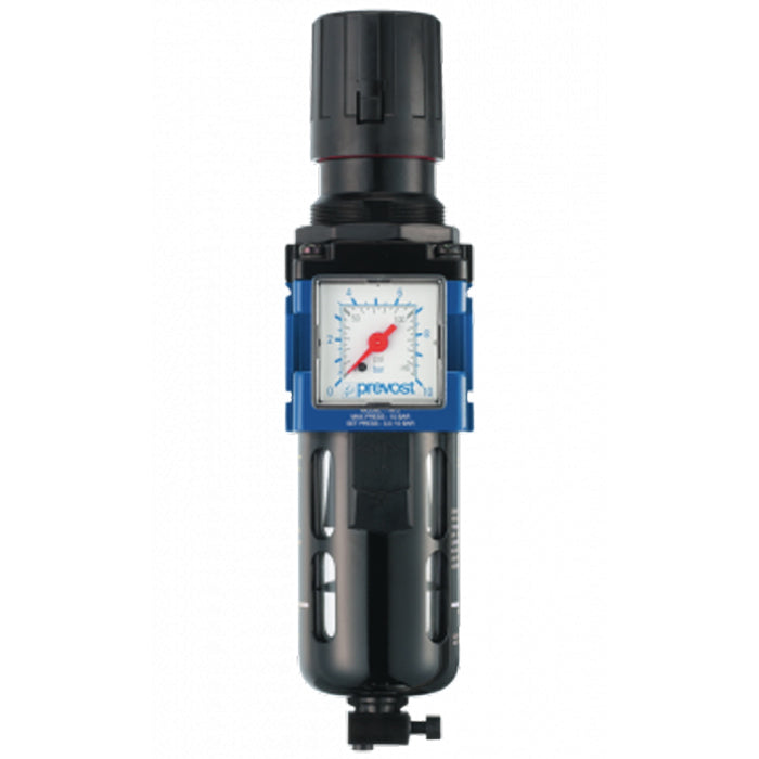 Filter-Regulator (Gauge Included) With Wall Bracket by Prevost