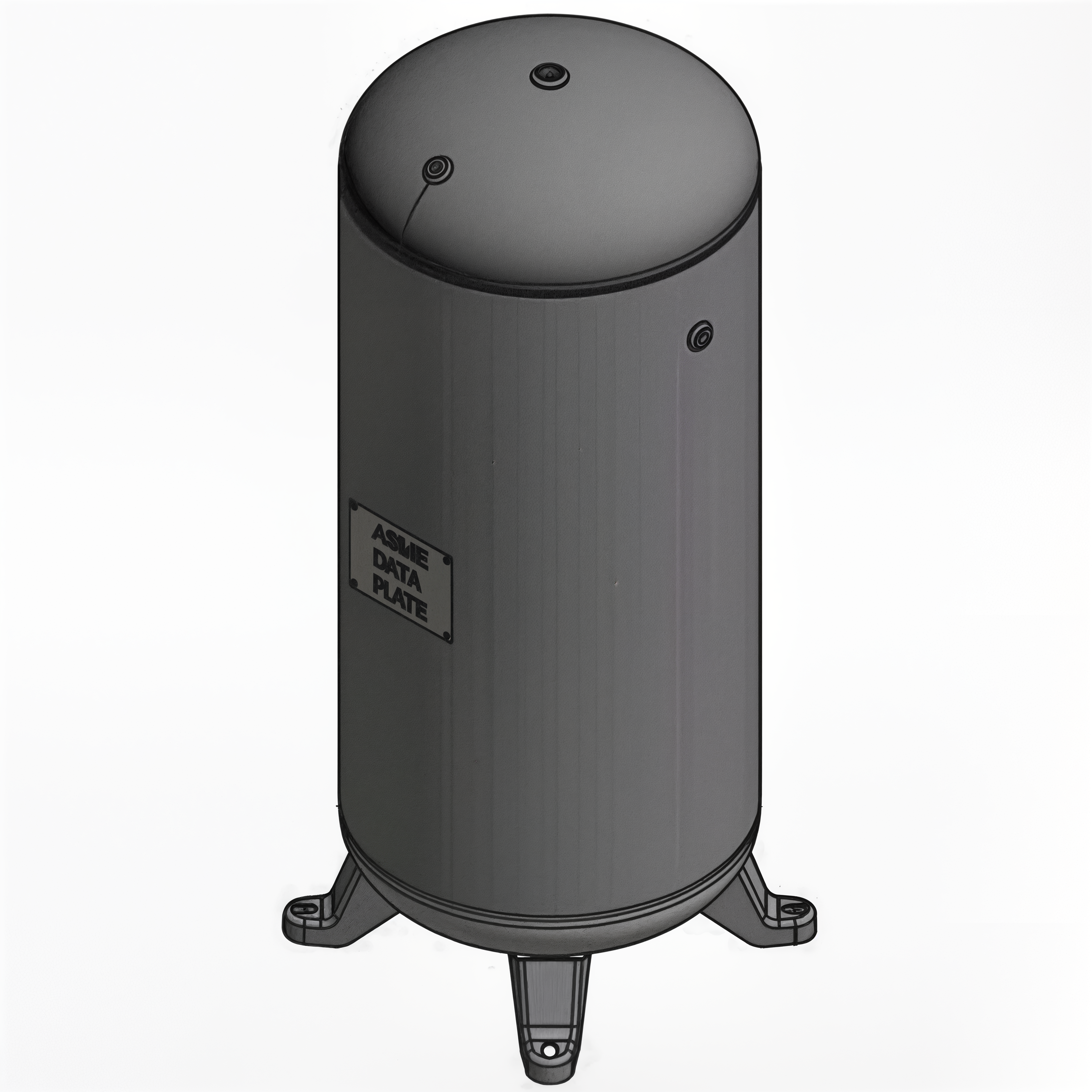 30 Gallon 200PSI Vertical Air Tank By Samuel with 4 feet | A10040
