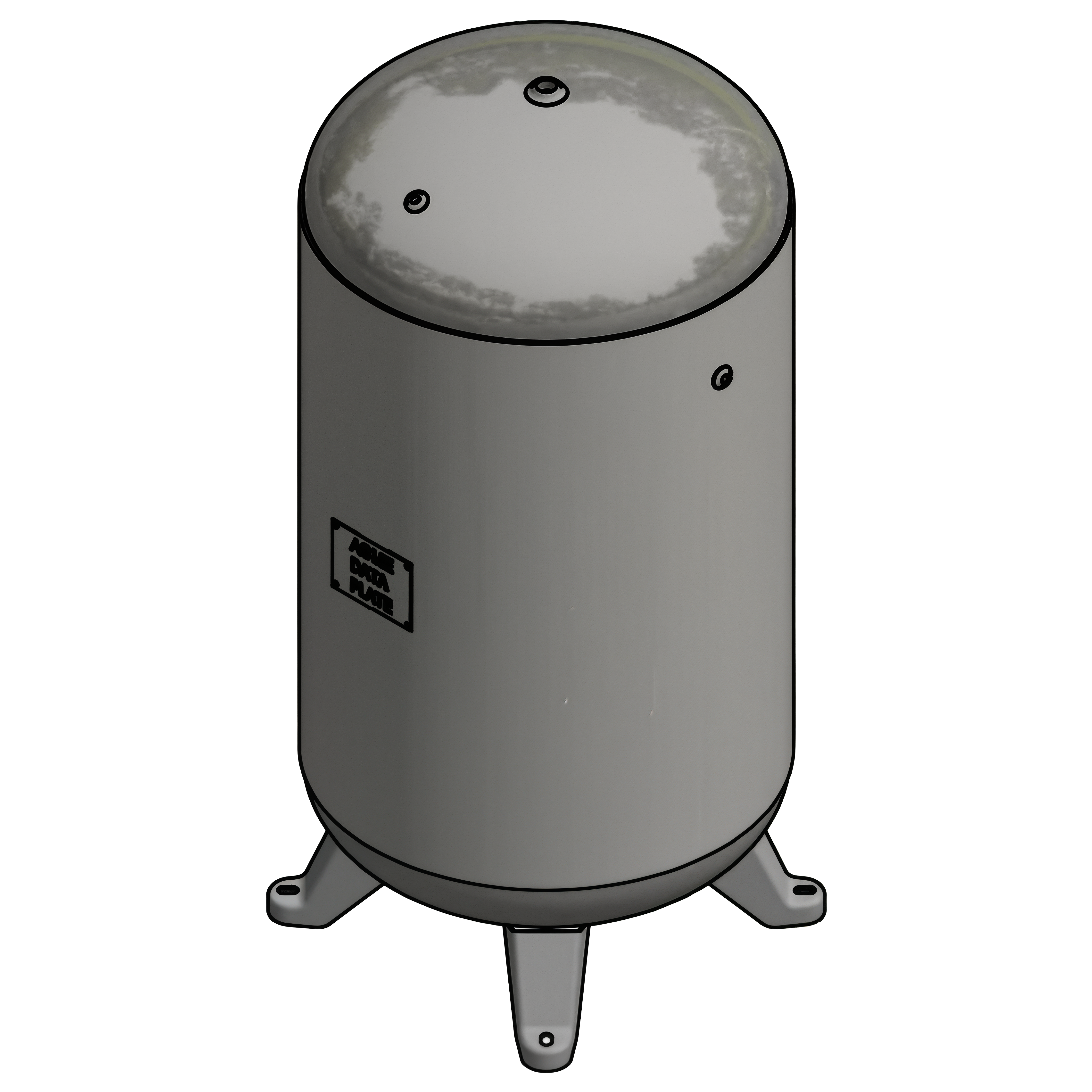 80 Gallon 200PSI Vertical Air Tank By Samuel with 4 feet | A10045