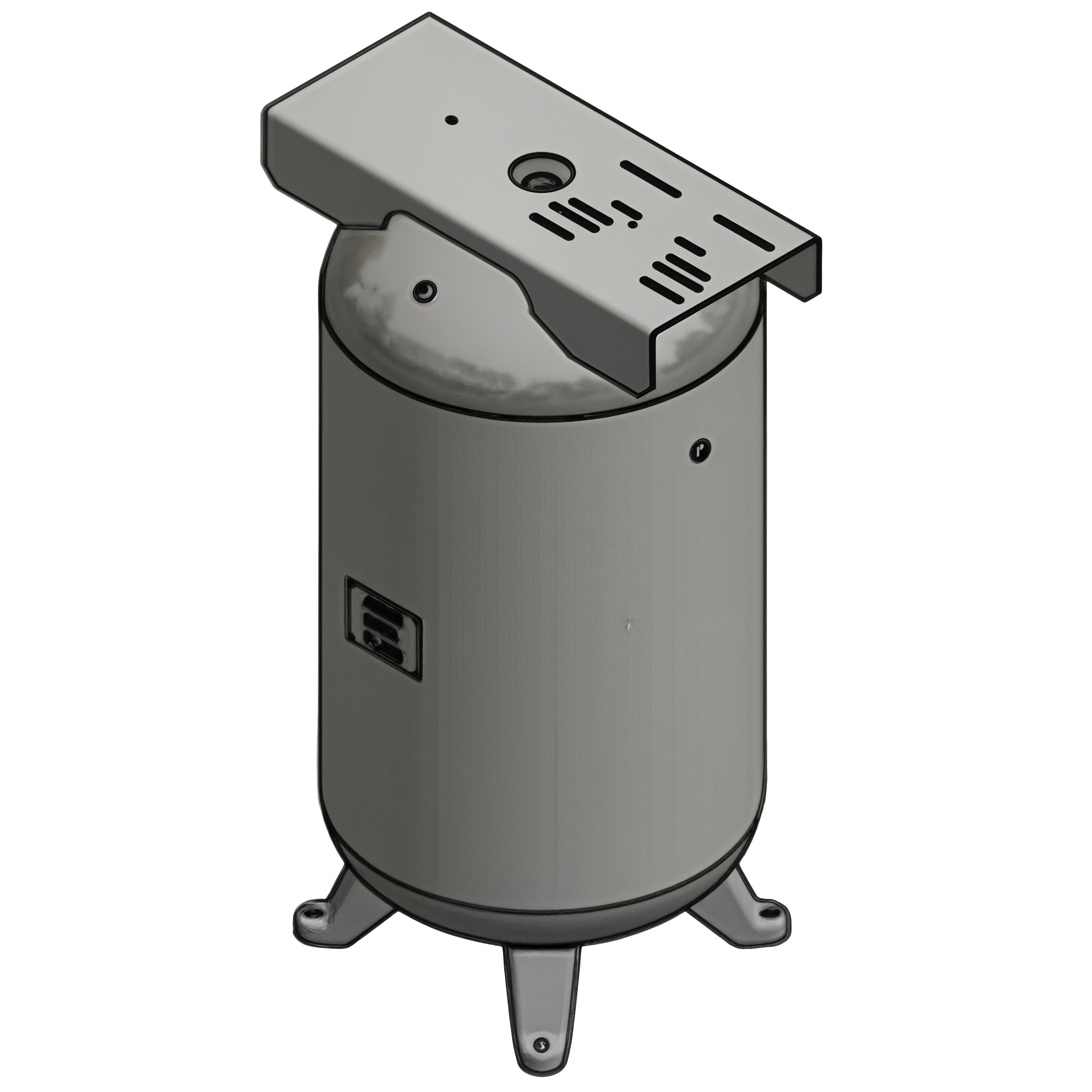 80 Gallon 200PSI Vertical Air Tank By Samuel with 4 feet, 13" X 30" top plate | A10046