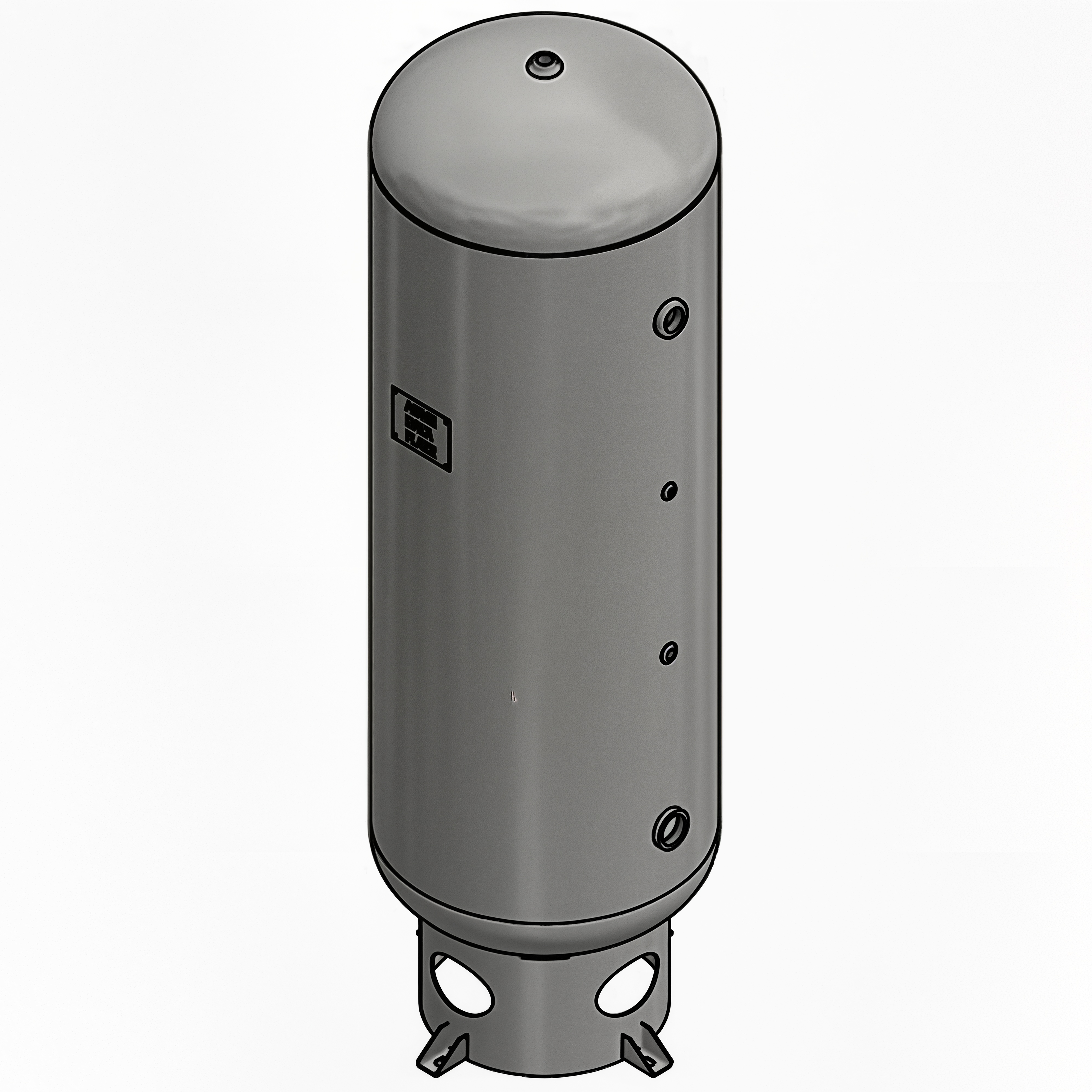 120 Gallon 200PSI Vertical Air Tank By Samuel with 8" base ring | A10049