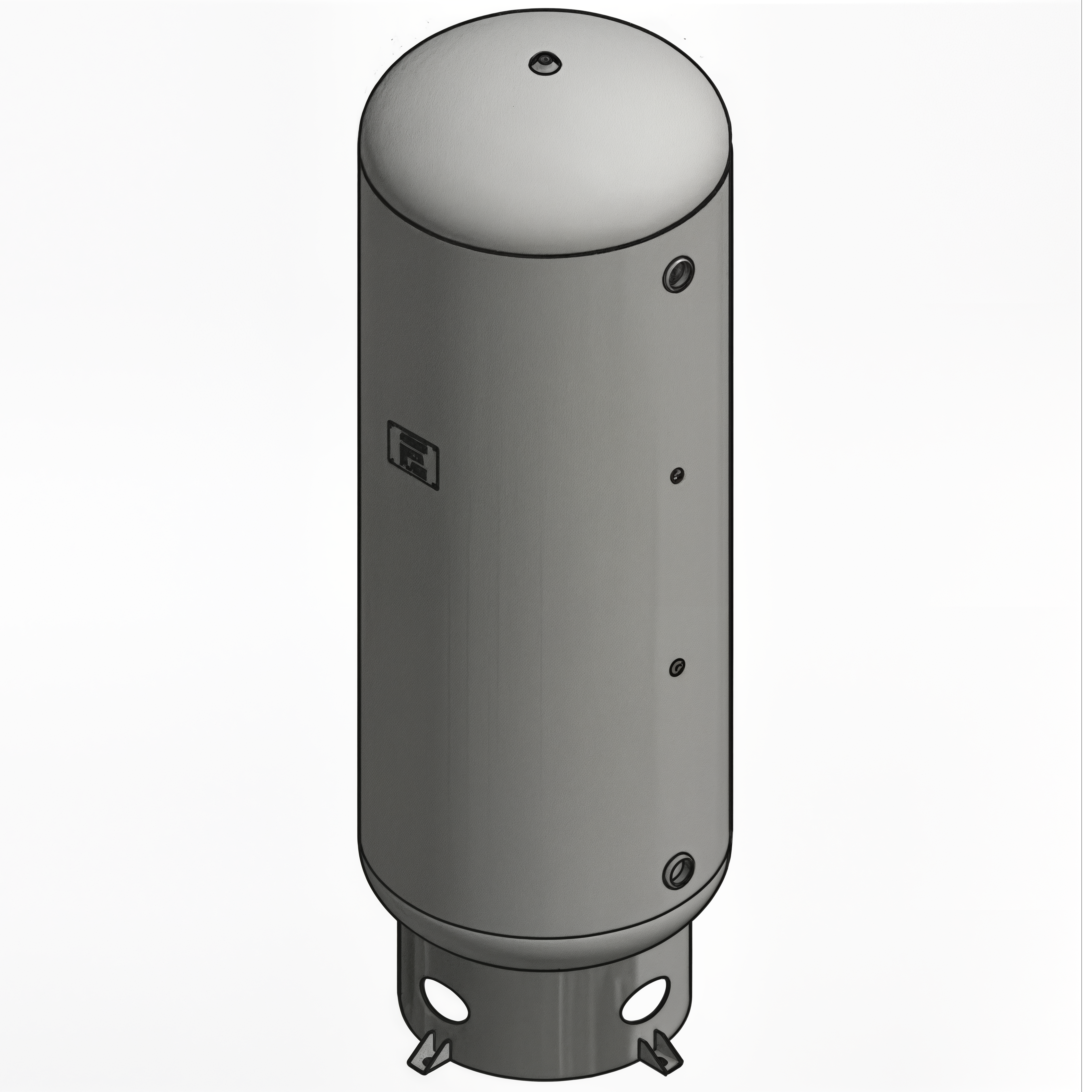 200 Gallon 200PSI Vertical Air Tank By Samuel with 8" base ring | A10051