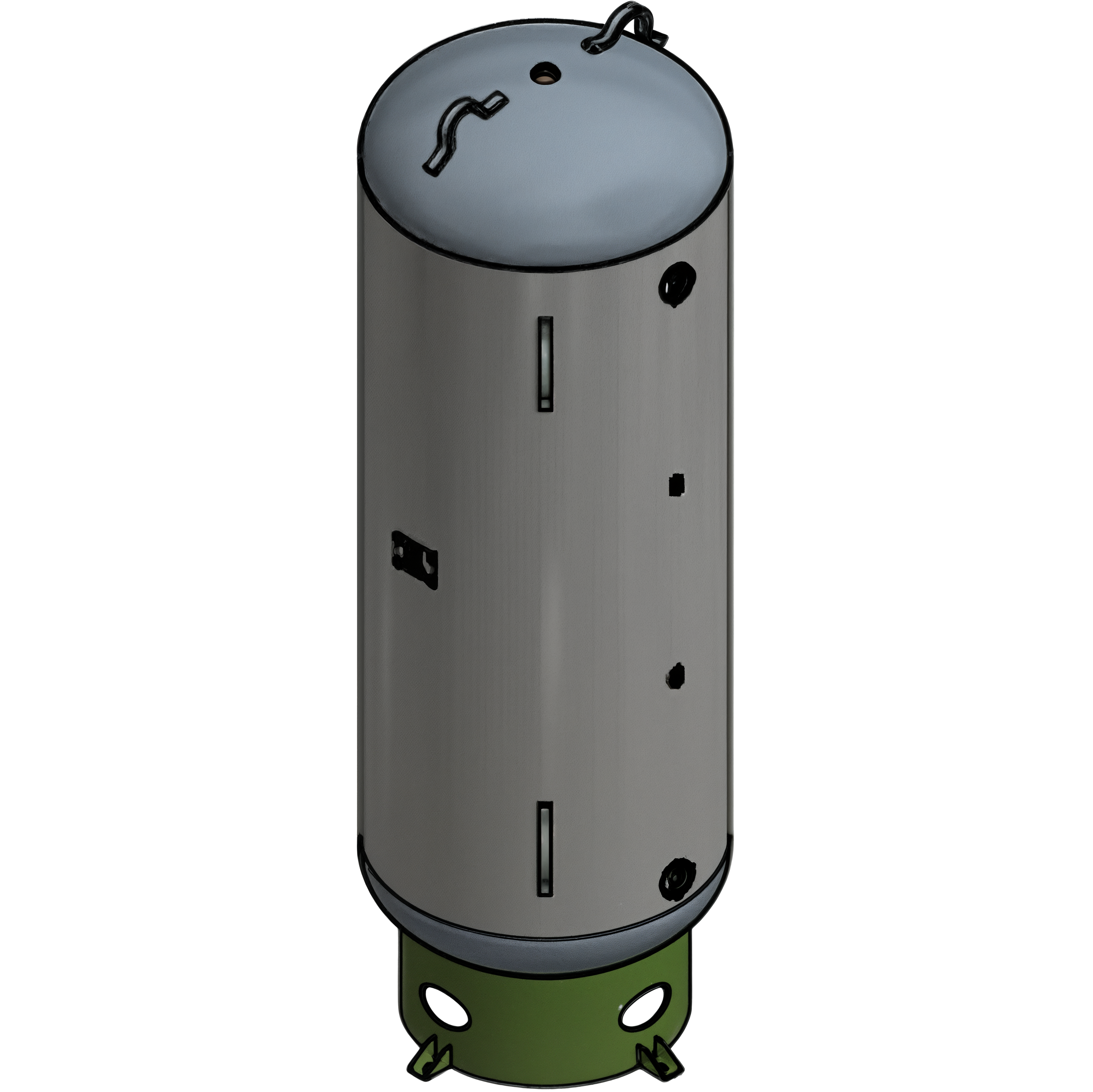 240 Gallon 300PSI Vertical Air Tank By Samuel with 8" base ring | A10053-300