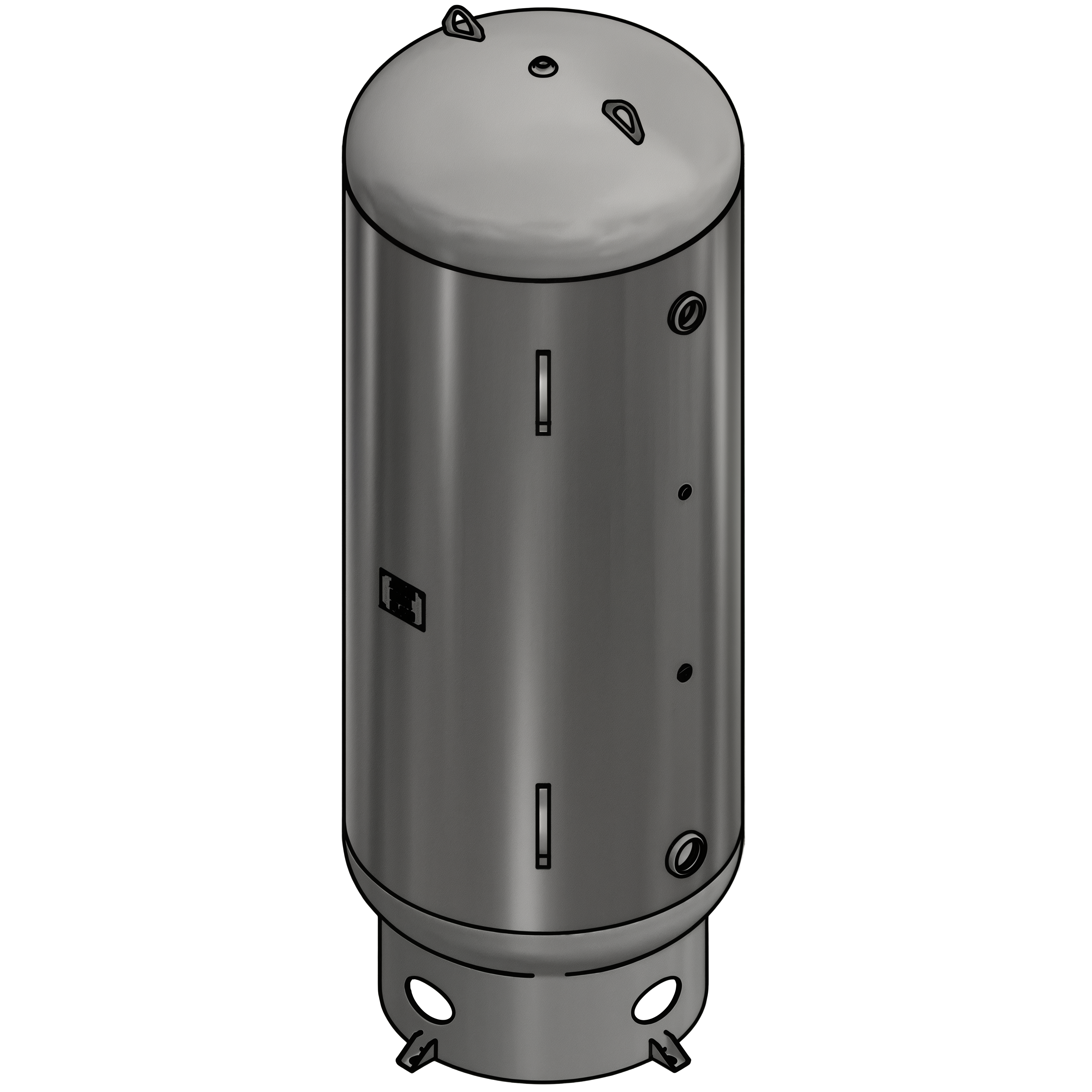 400 Gallon 165PSI Vertical Air Tank By Samuel with 8" base ring | A10055