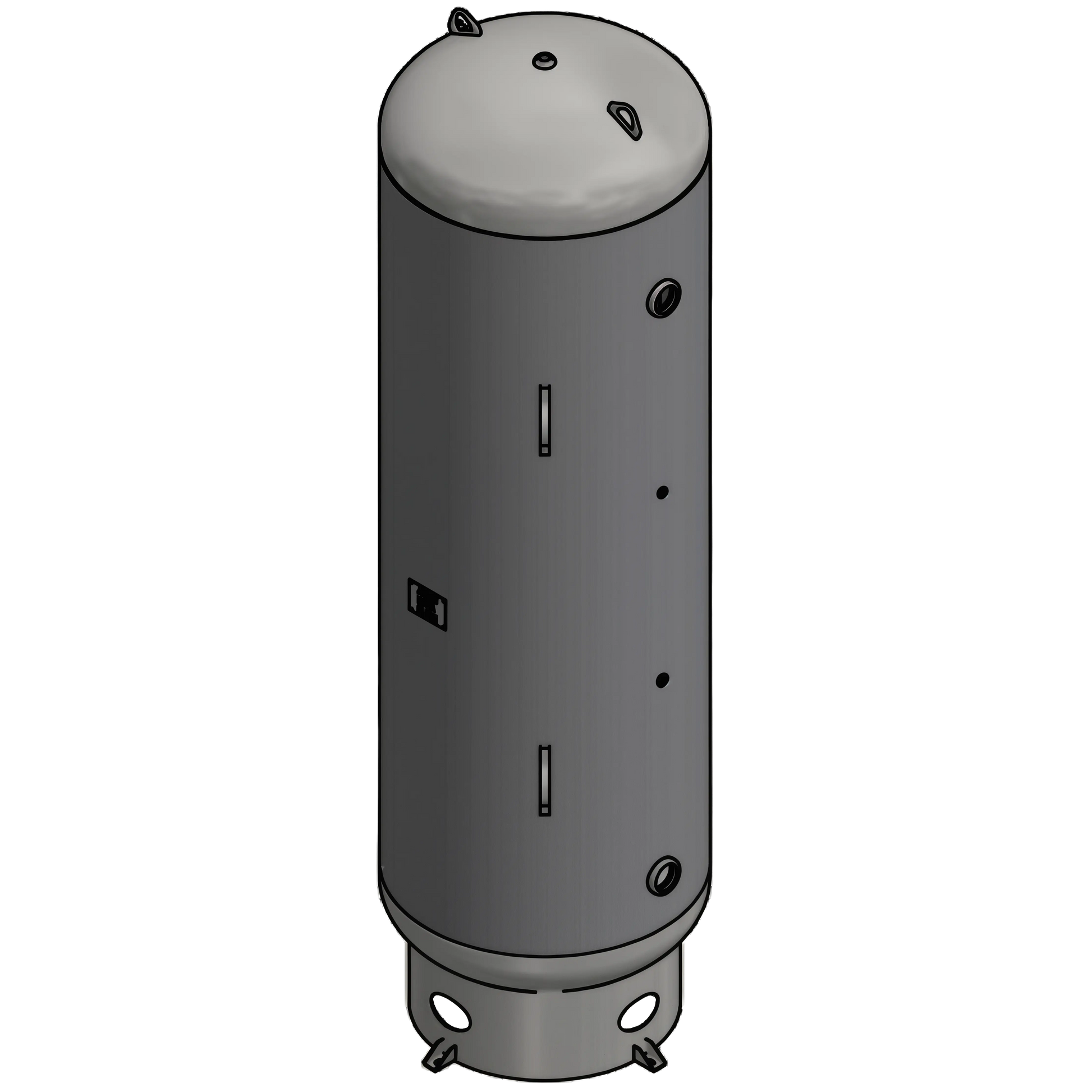 500 Gallon 300PSI Vertical Air Tank By Samuel with 8" base ring | A10129-300 Samuel