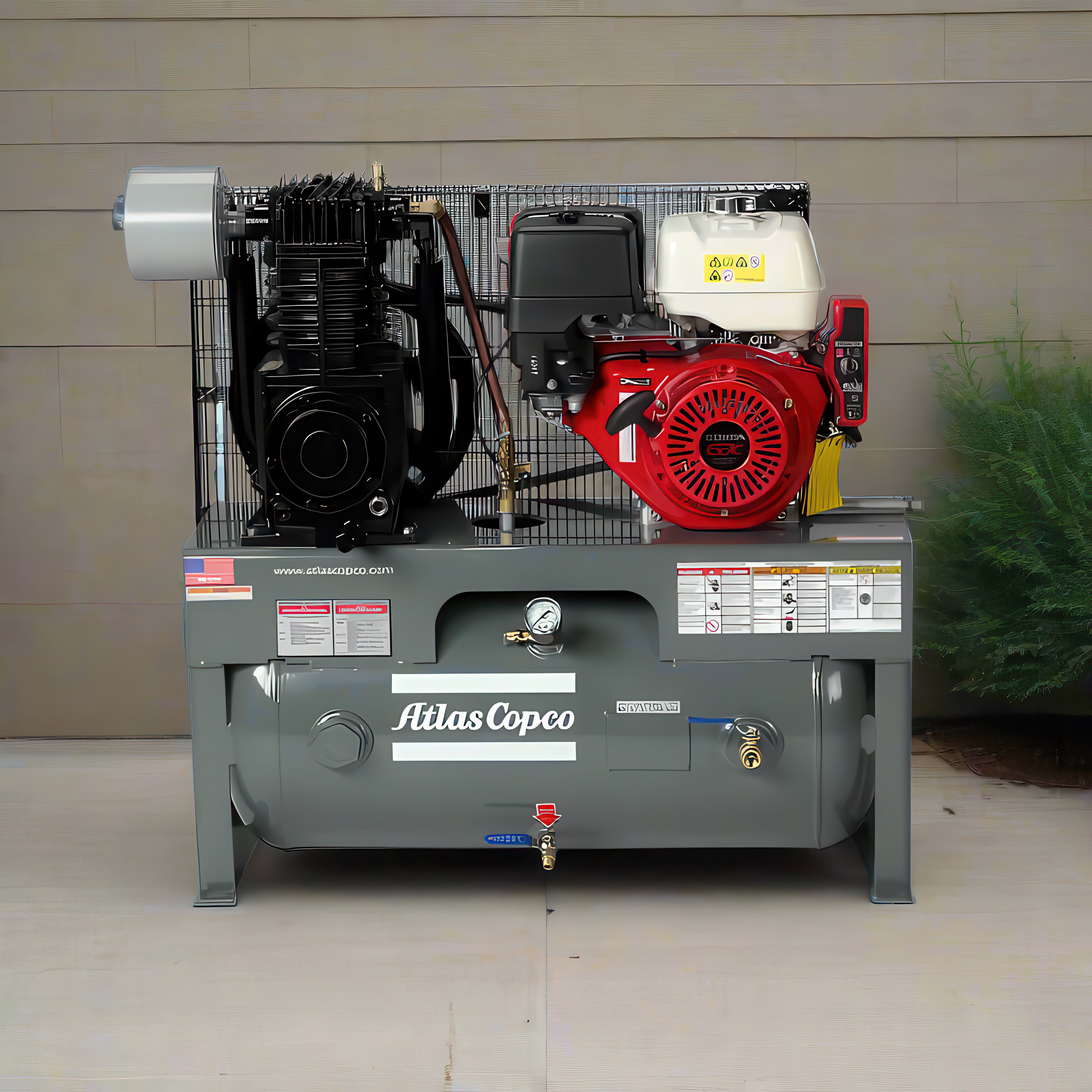 Atlas Copco 13 HP AR Gas-Powered Aluminum Piston Air Compressor