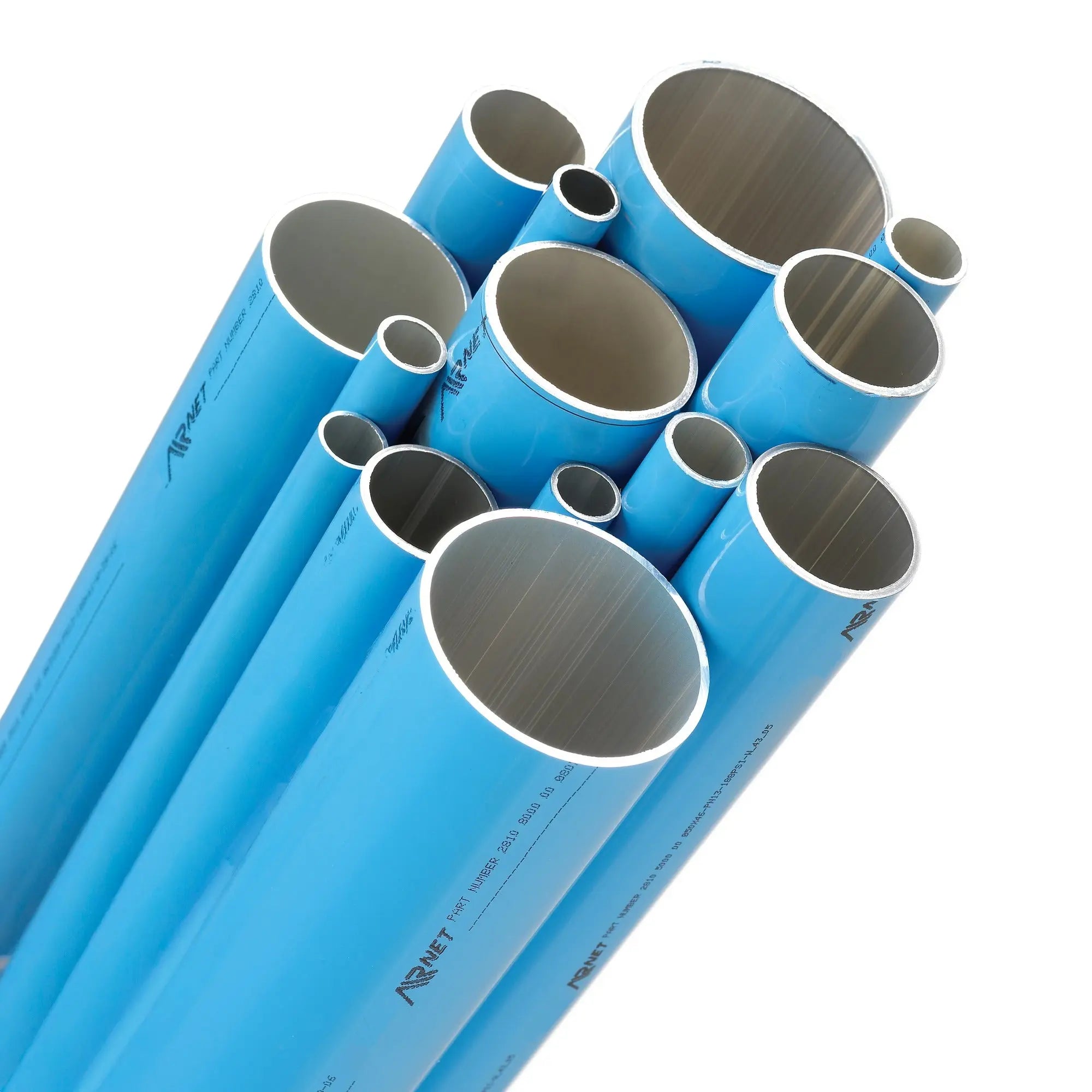 AIRnet blue aluminum compressed air pipe range
