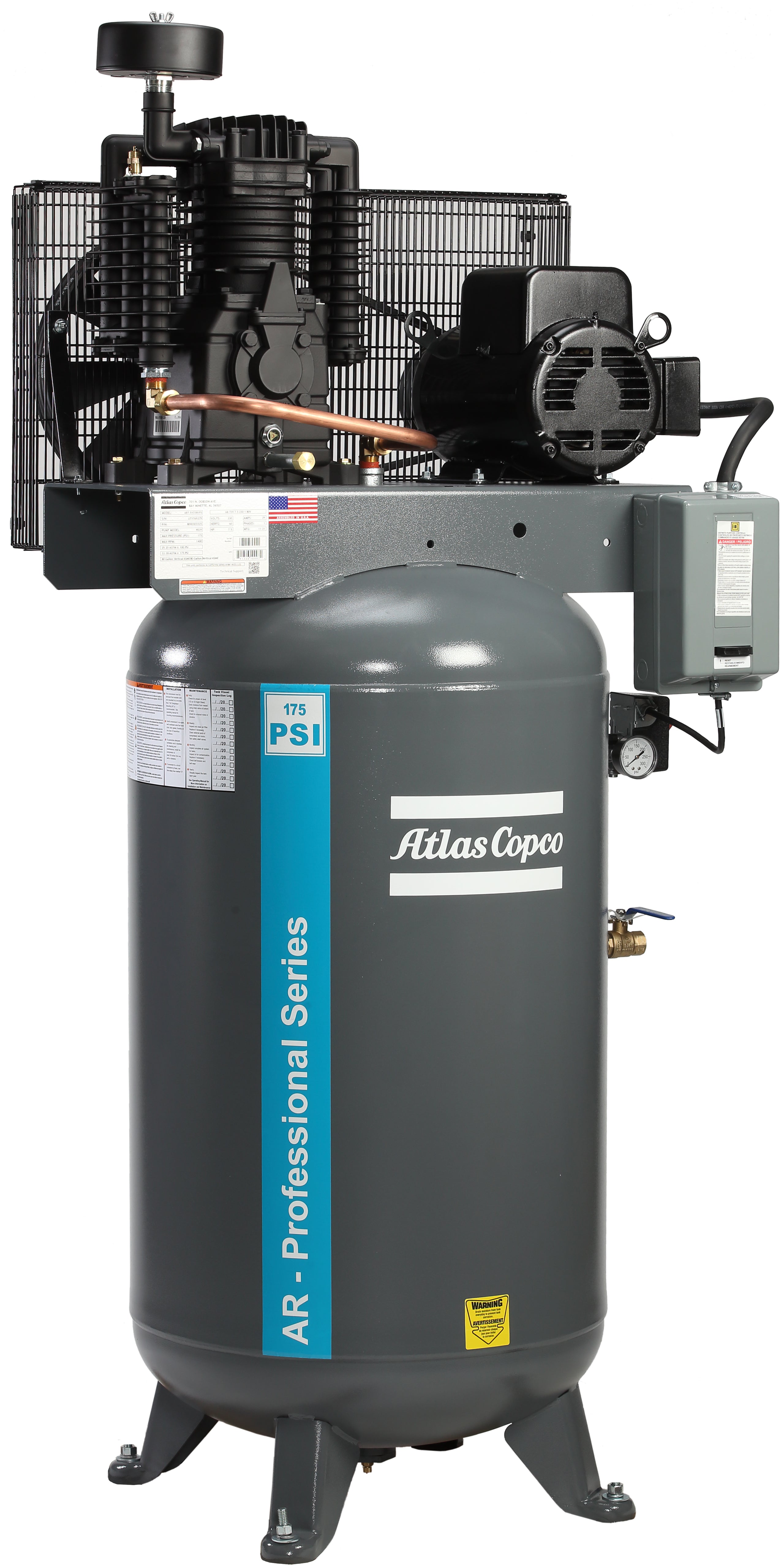Atlas Copco AR Professional Aluminum Piston Air Compressor
