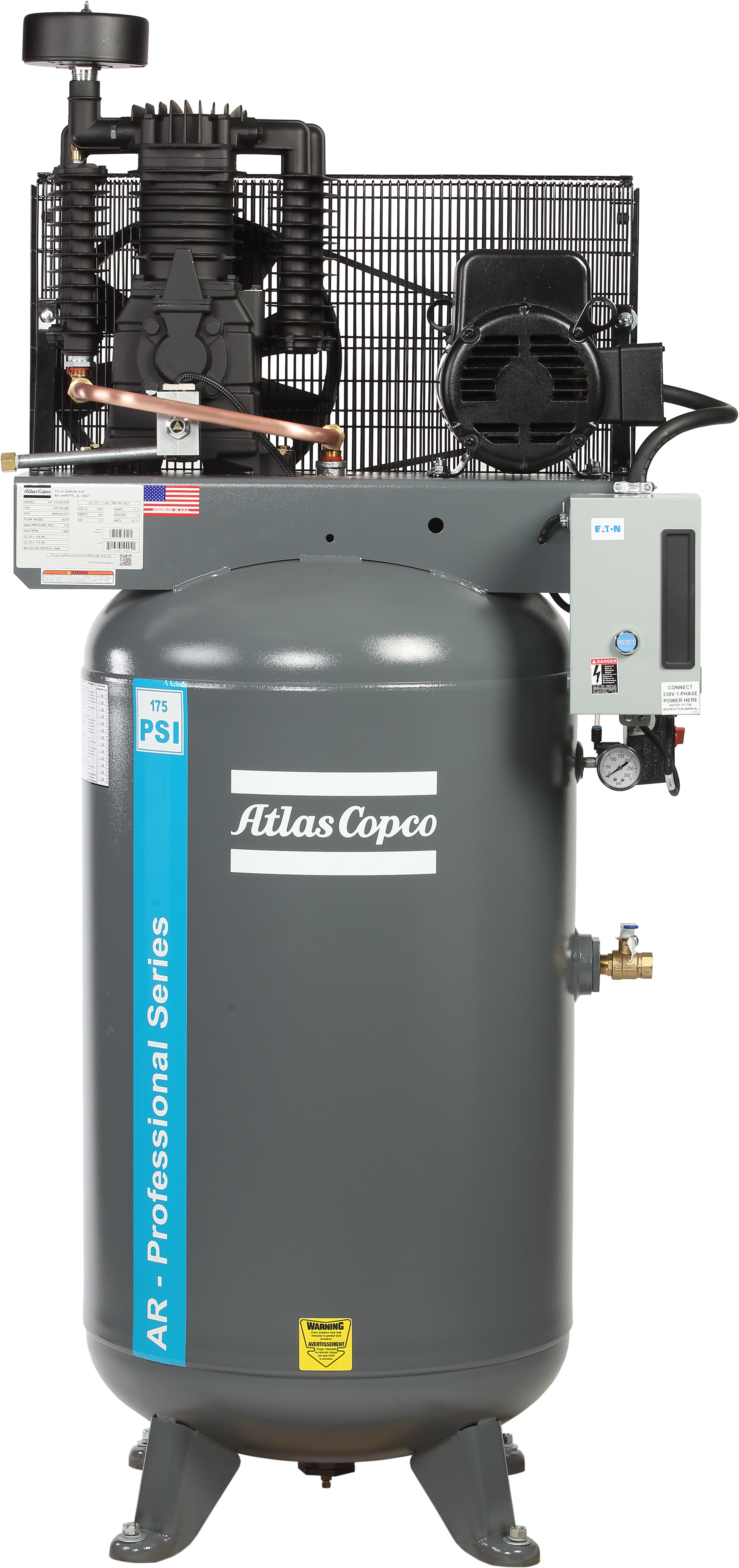 Atlas Copco AR Professional Aluminum Piston Air Compressor