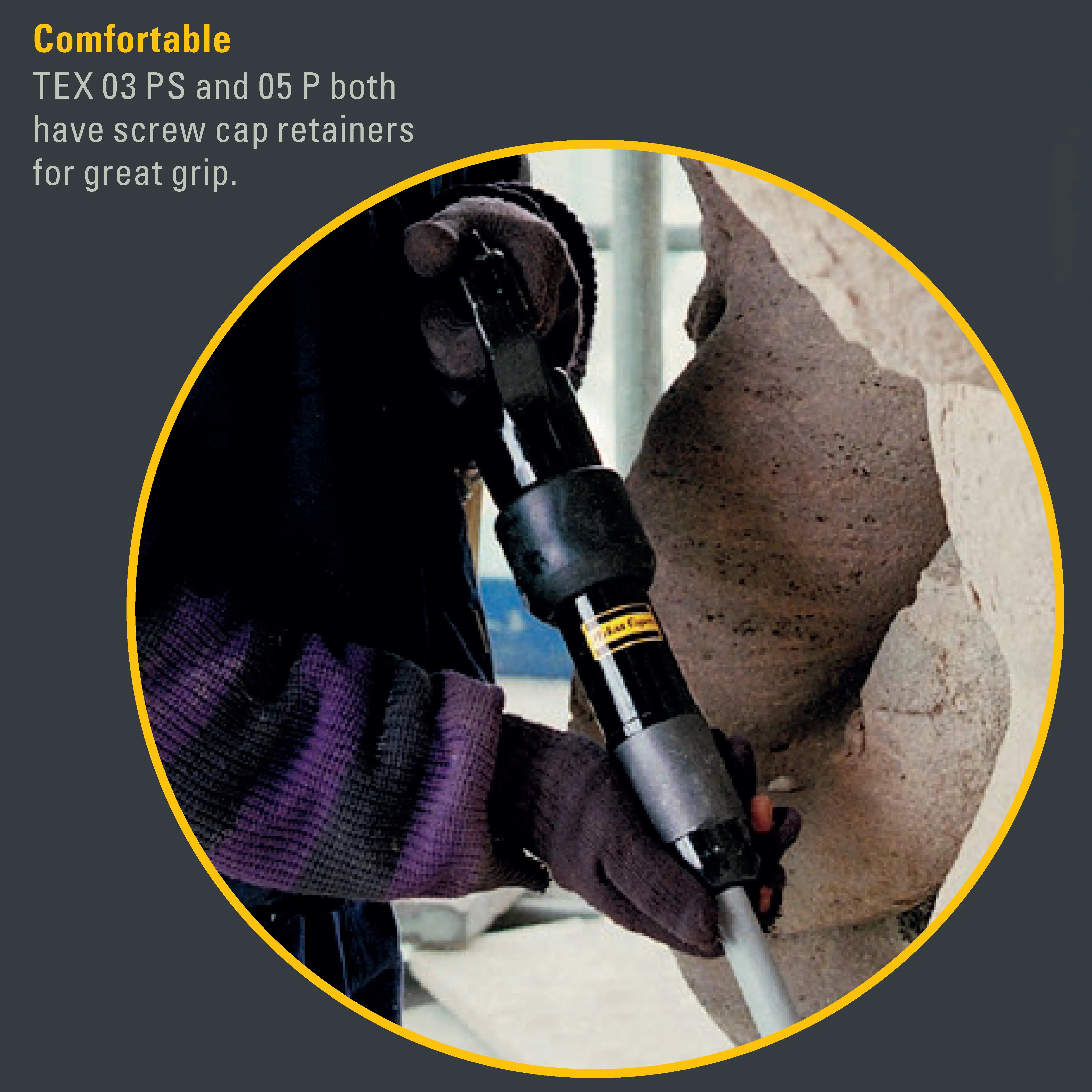 TEX 03PS Pneumatic Chipping Hammer by Atlas Copco (3/4 x 2 in.)