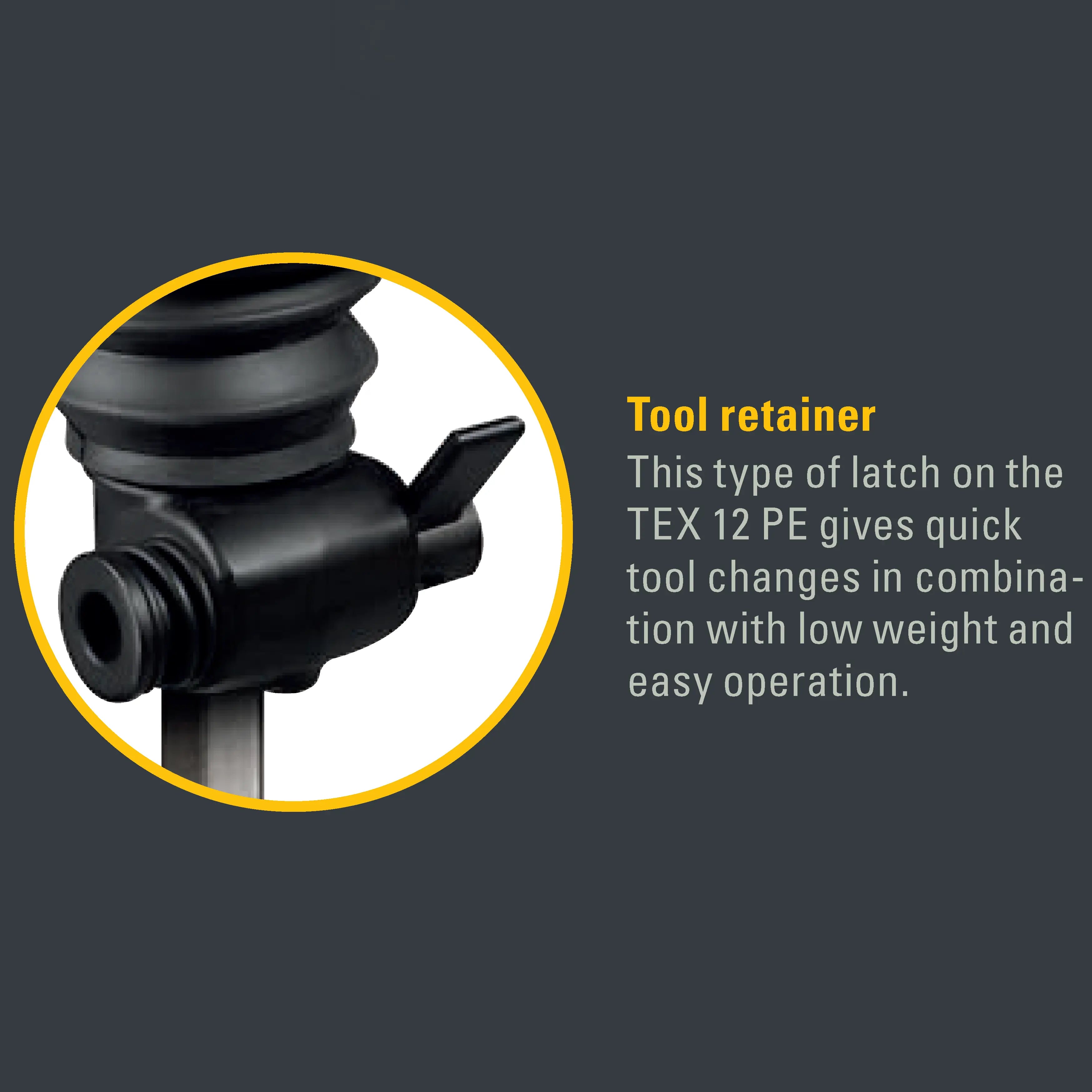 TEX 12 PE Pneumatic Hammer by Atlas Copco (0.875" x 3.25")