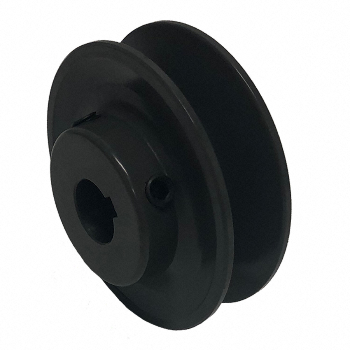 BK28 single-groove cast iron V-belt pulley, 2.95 inch OD, 1/2 inch fixed bore