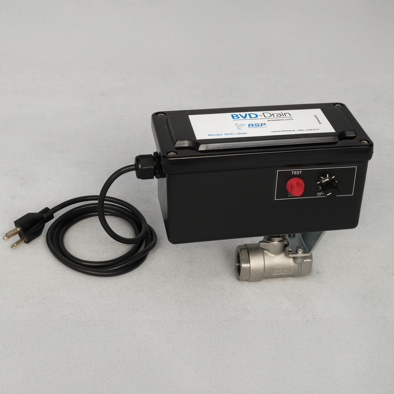 Air System Products 1/4" SS Ball Valve Drain, 2,000 PSIG (BVD-2S14)