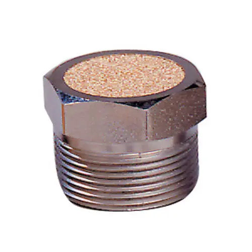Arrow Pneumatics sintered bronze brass breather vent, MNPT