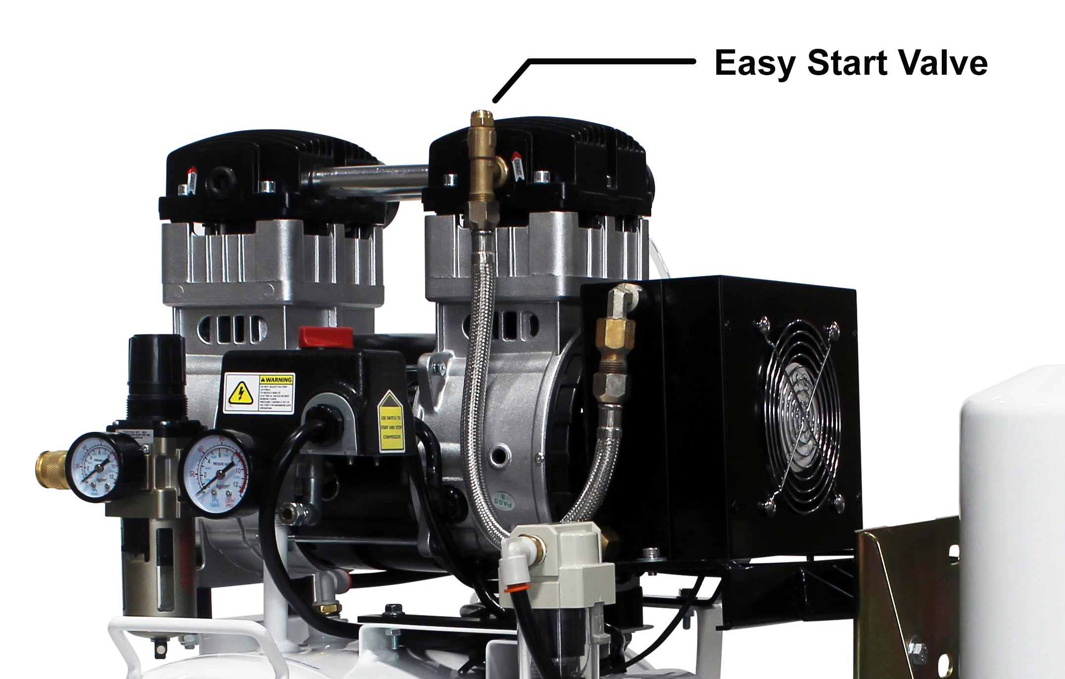 California Air Tools 2.0 Hp, 10.0 Gal. Steel Tank Ultra Quiet & Oil-Free Air Compressor with Air Drying System
