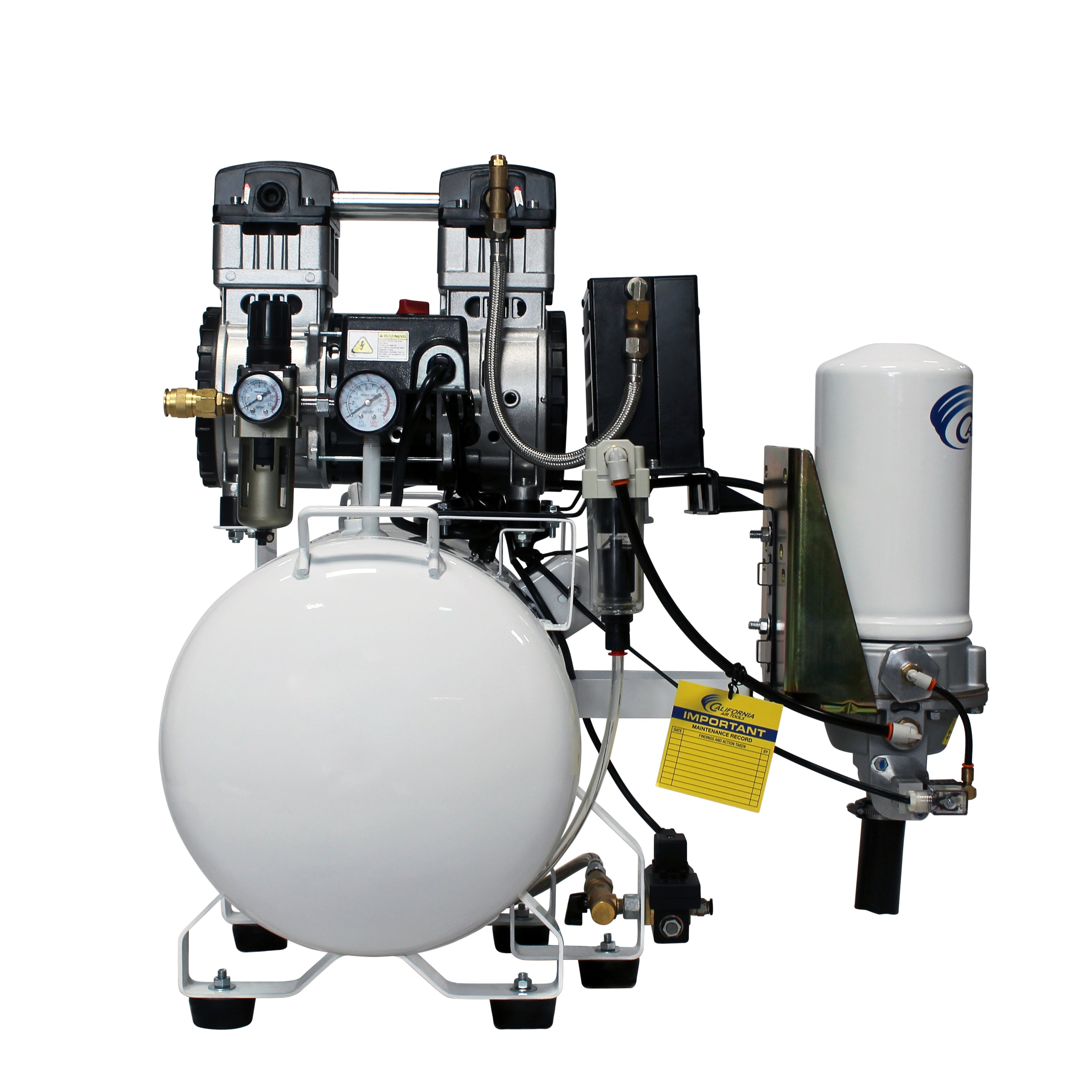 California Air Tools 2.0 Hp, 10.0 Gal. Steel Tank Ultra Quiet & Oil-Free Air Compressor with Air Drying System