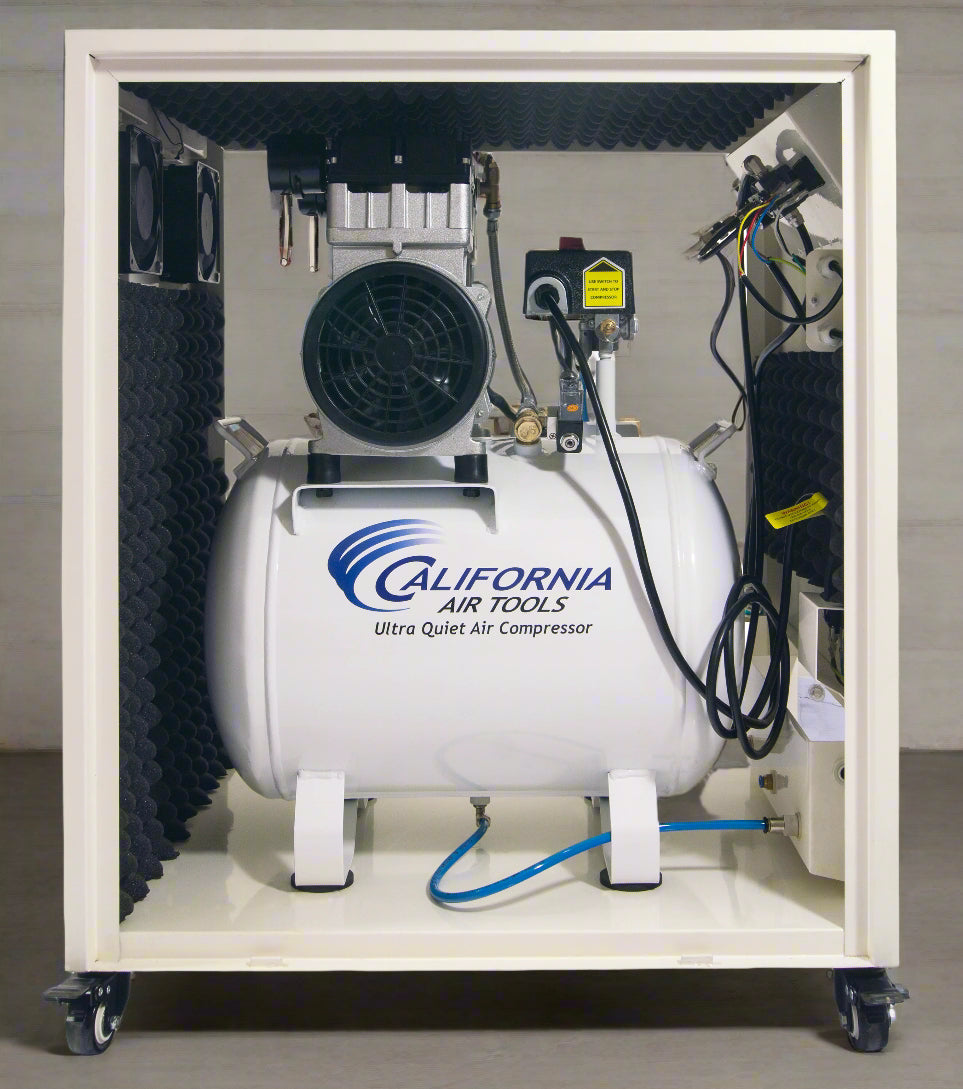 California Air Tools 2.0 Hp 10.0 Gal. Steel Tank Ultra Quiet & Oil-Free Air Compressor in Sound Proof Cabinet