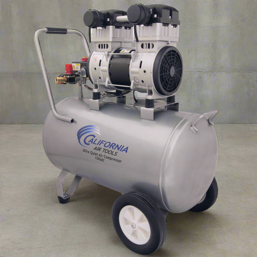 California Air Tools 2.0 Hp, 15.0 Gal. Steel Tank Ultra Quiet & Oil-Free Air Compressor