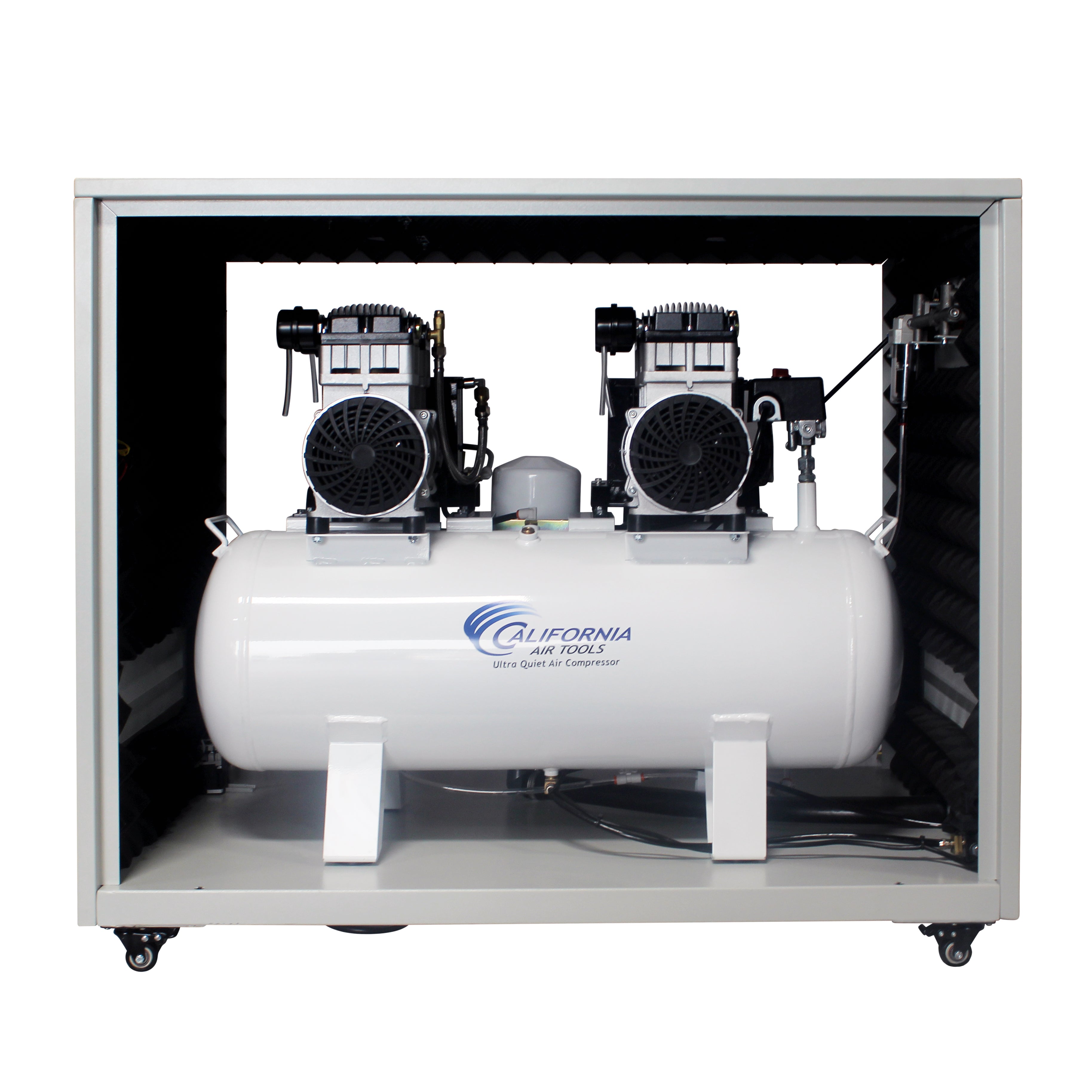 California Air Tools 4.0 Hp, 20.0 Gal. Ultra Quiet & Oil-Free Air Compressor with Air Drying System & Auto Drain in Cabinet