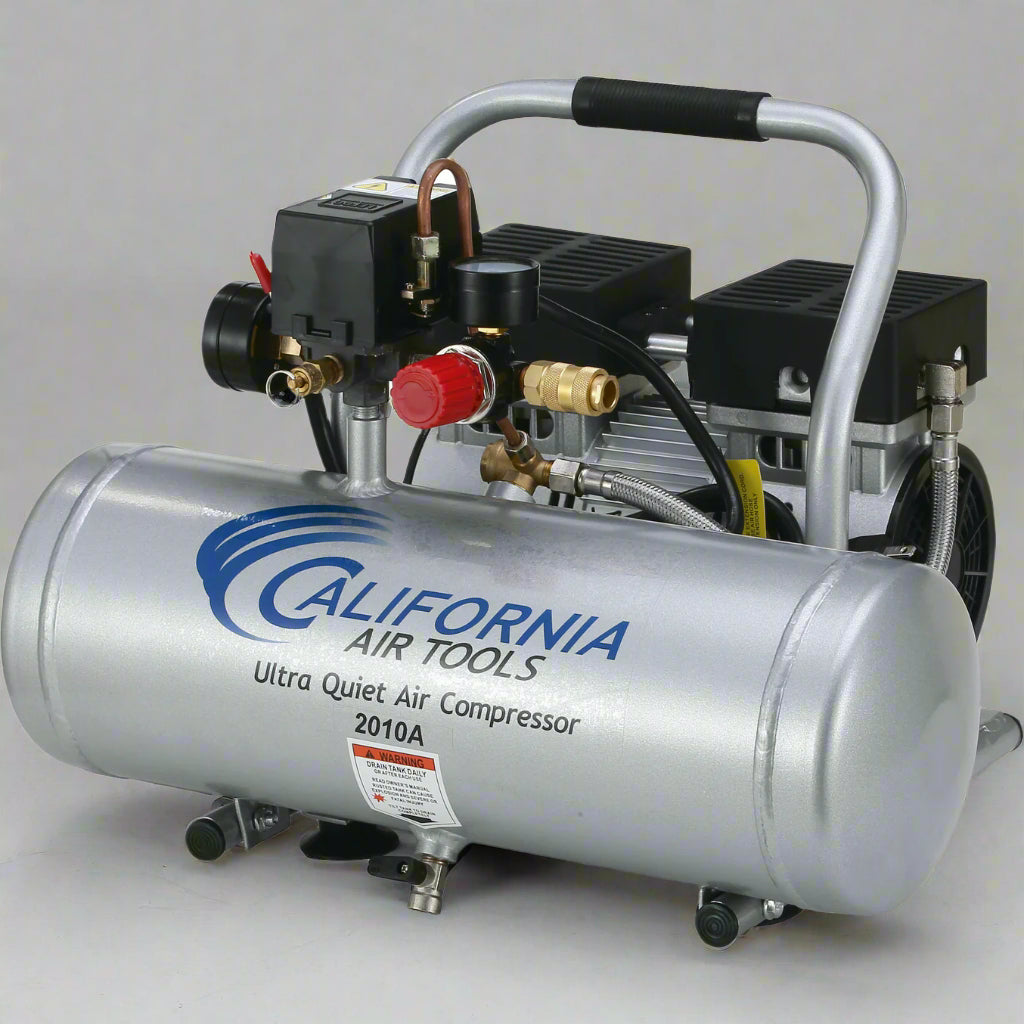 California Air Tools 1.0 Hp, 2.0 Gal. Aluminum Tank Ultra Quiet & Oil-Free Air Compressor