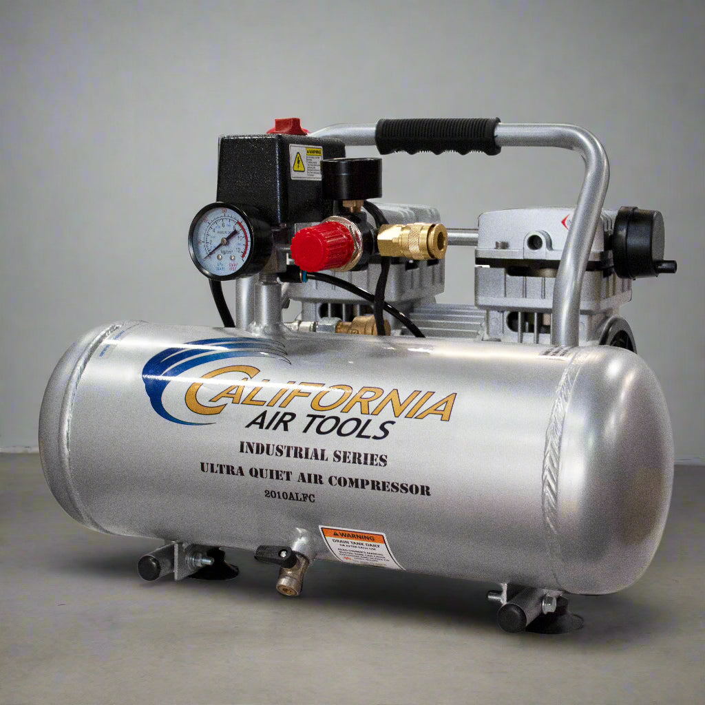 California Air Tools 1.0 Hp, 2.0 Gal. Aluminum Tank Ultra Quiet & Oil-Free Air Compressor