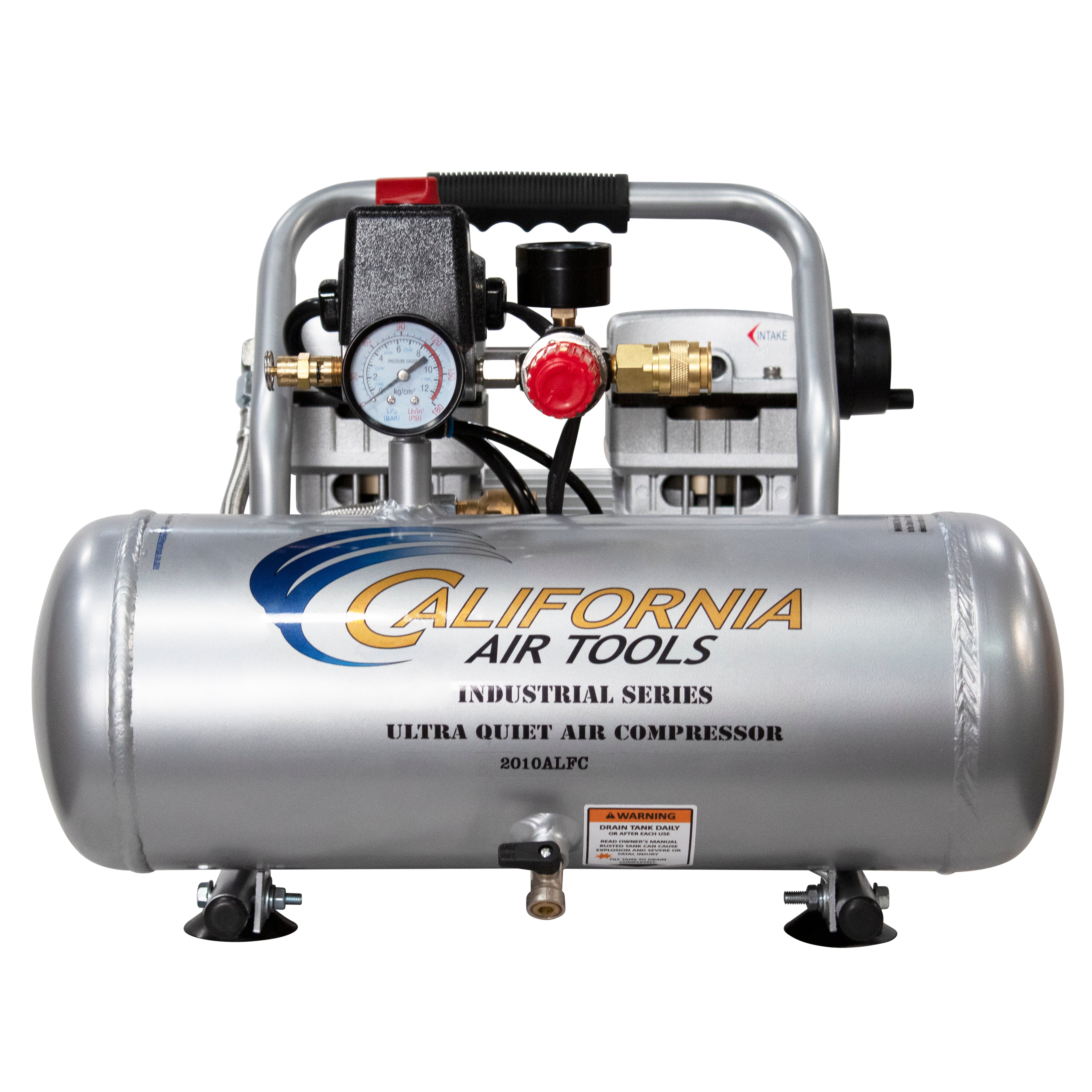 California Air Tools 1.0 Hp, 2.0 Gal. Aluminum Tank Ultra Quiet & Oil-Free Air Compressor