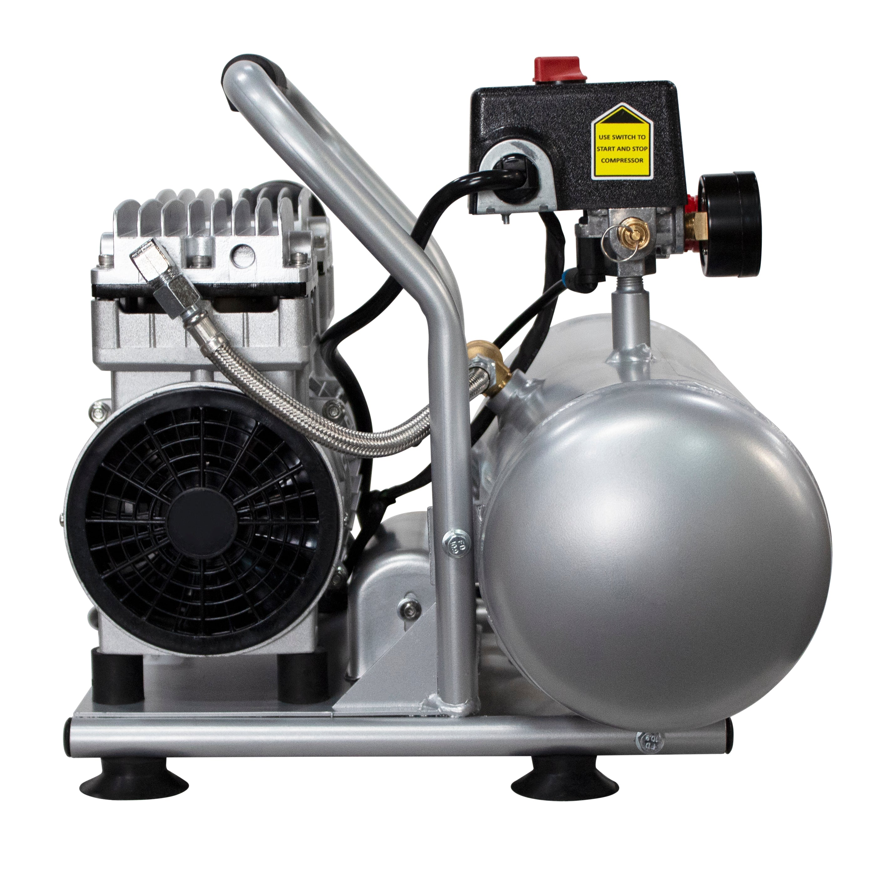 California Air Tools 1.0 Hp, 2.0 Gal. Aluminum Tank Ultra Quiet & Oil-Free Air Compressor