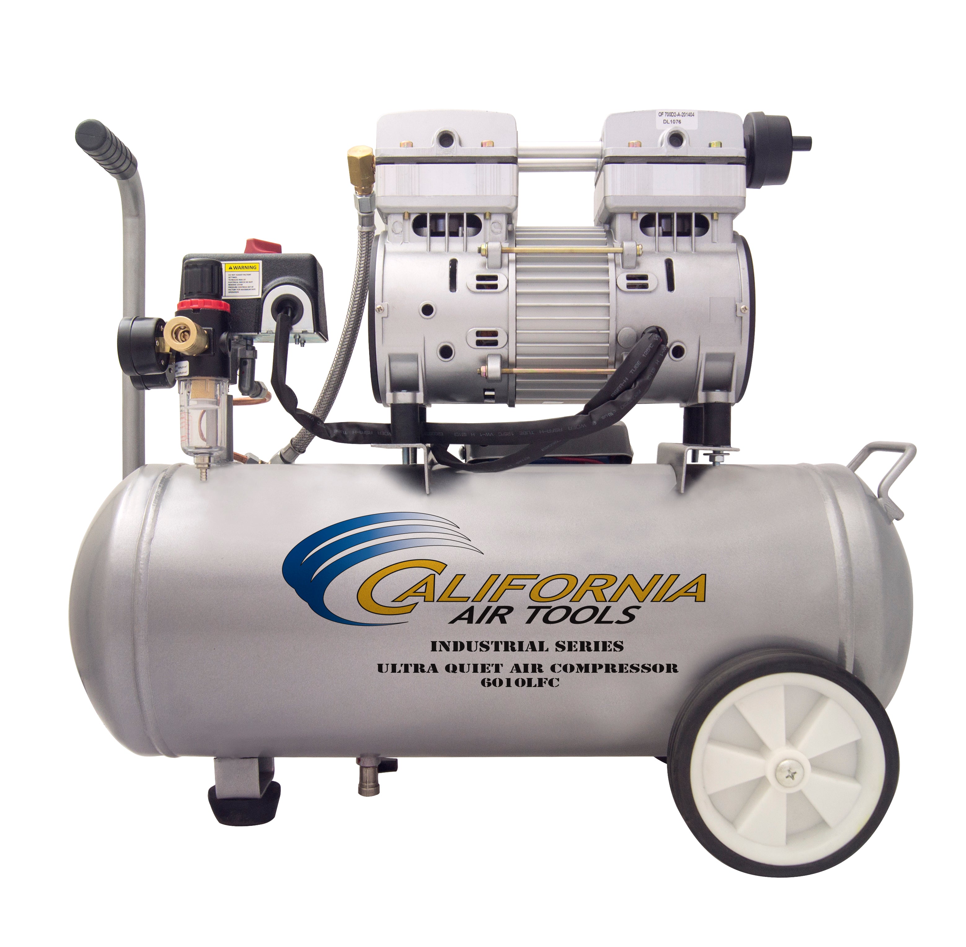 California Air Tools 1.0 Hp, 6.0 Gal. Steel Tank Ultra Quiet & Oil-Free Air Compressor