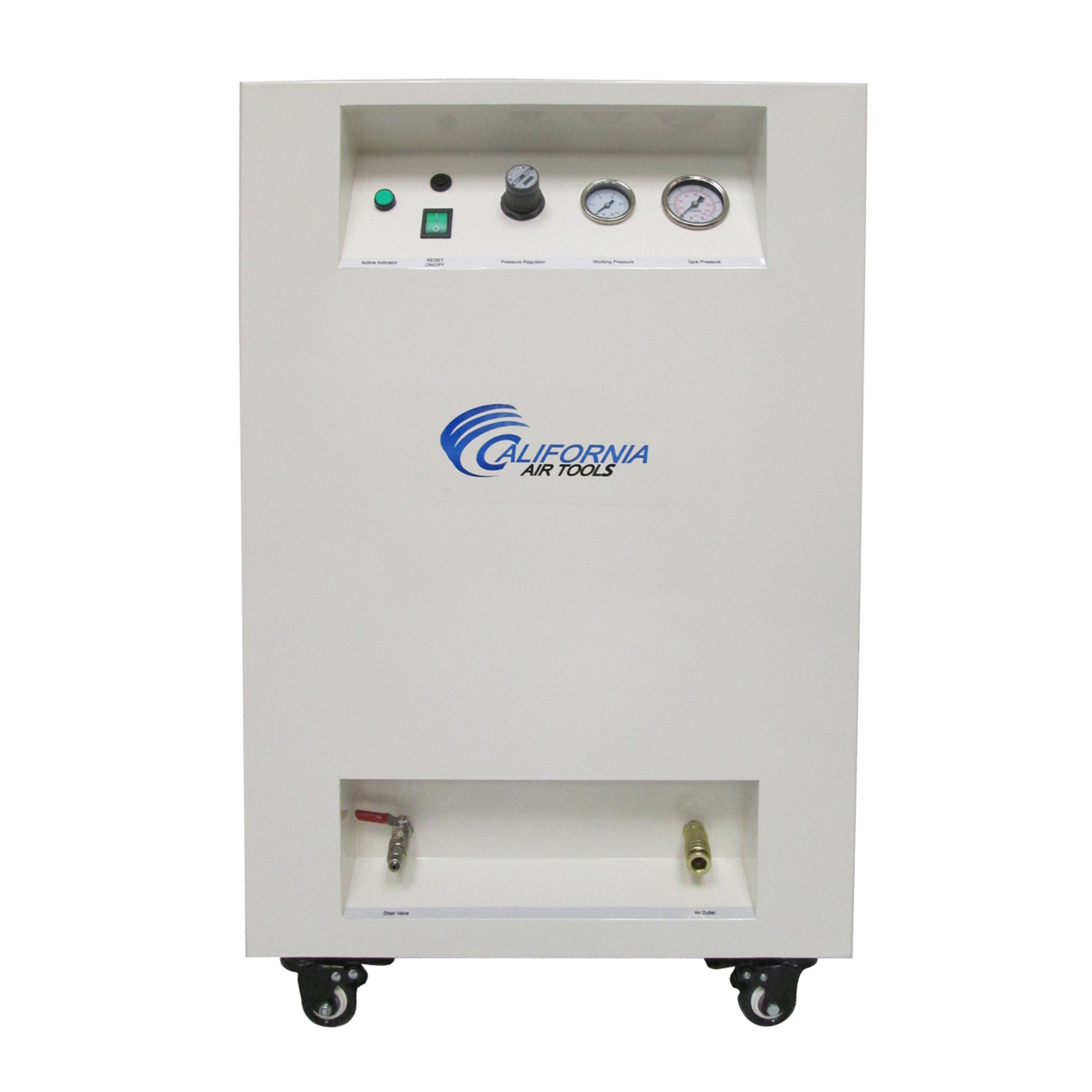 California Air Tools 1.0 Hp 8.0 Gal. Steel Tank Ultra Quiet & Oil-Free Air Compressor in Sound Proof Cabinet