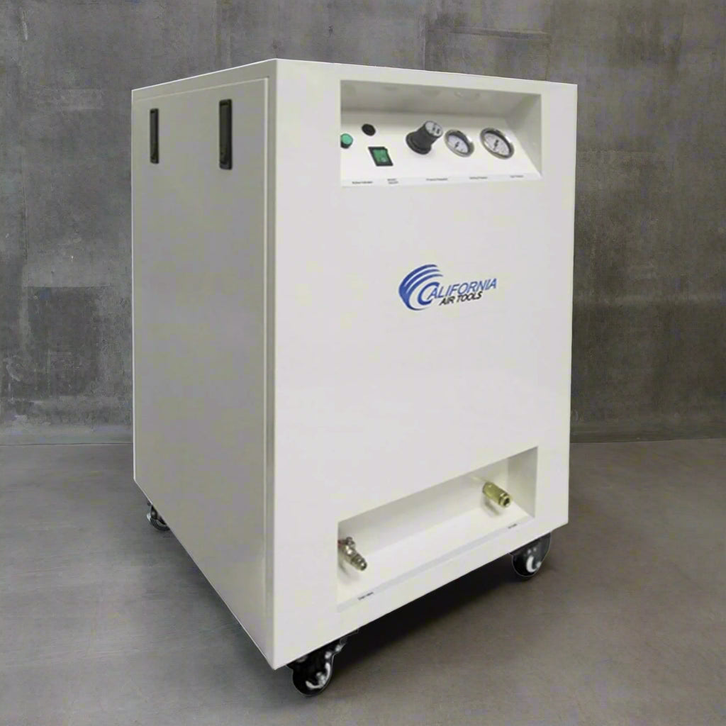California Air Tools 1.0 Hp 8.0 Gal. Steel Tank Ultra Quiet & Oil-Free Air Compressor in Sound Proof Cabinet