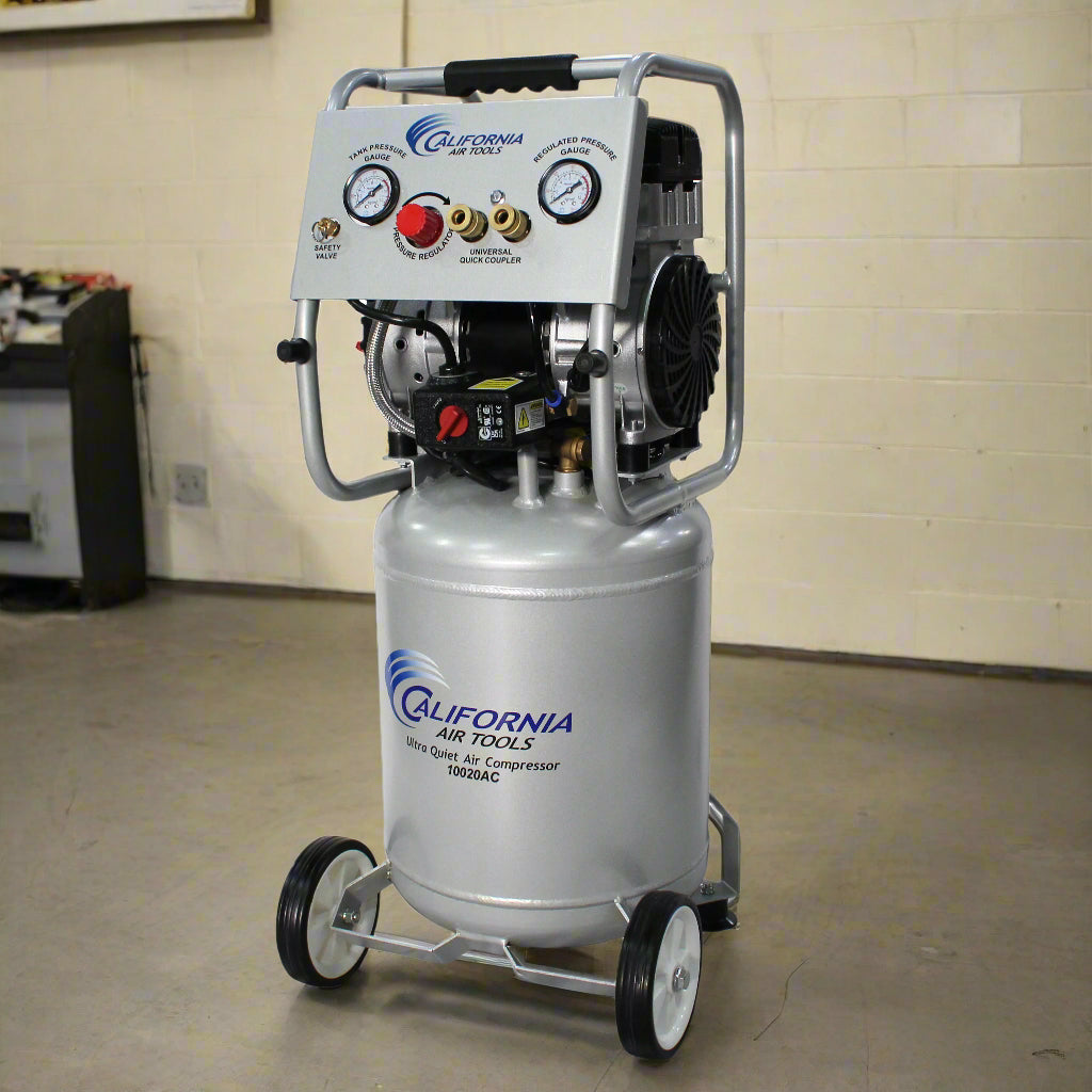 California Air Tools 2.0 Hp, 10.0 Gal. Aluminum Tank Ultra Quiet & Oil-Free Air Compressor w/Auto Drain