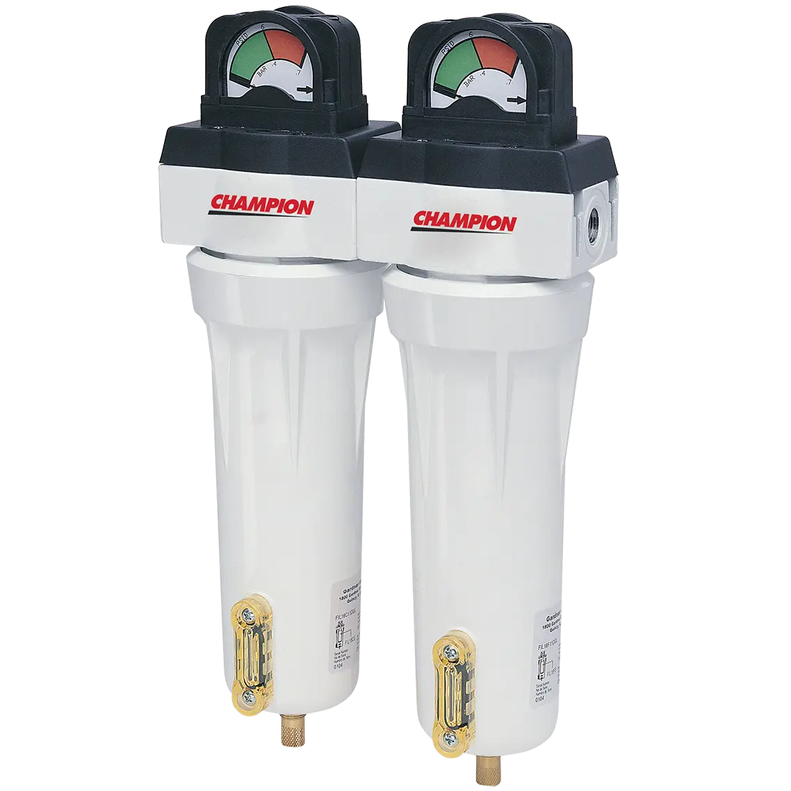 Champion CFL Series filter housing with differential pressure indicator