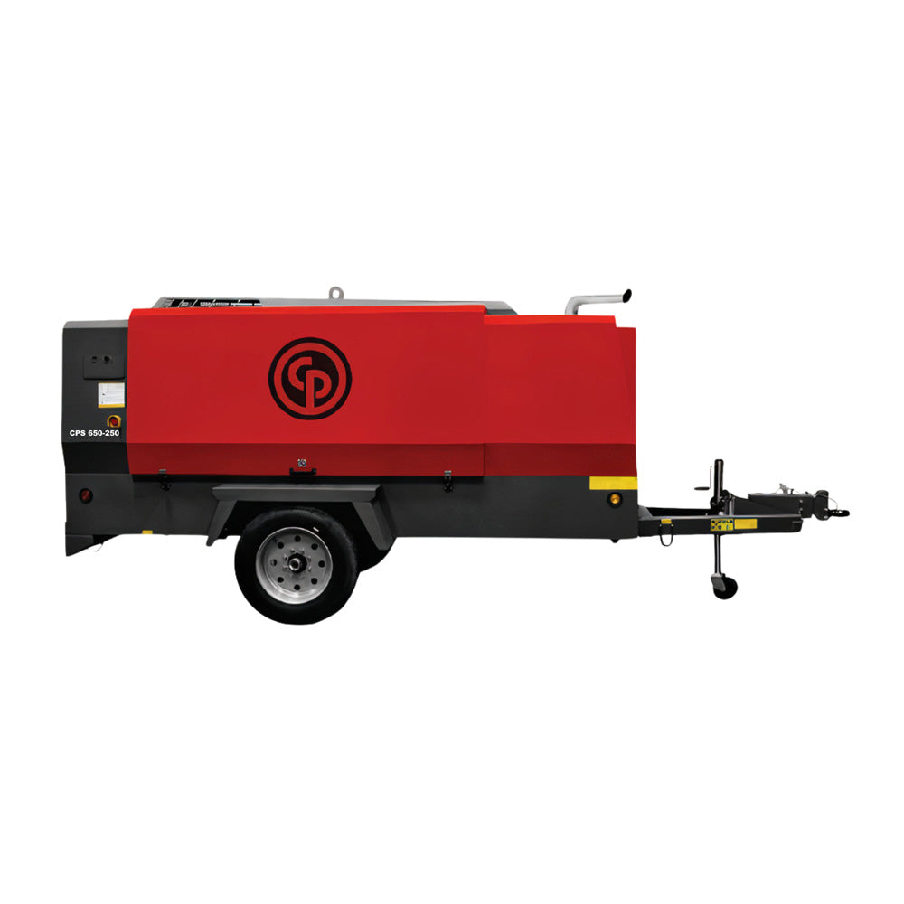 CPS 650 JD8 FT4 EB PFF EFT Towable Compressor by Chicago Pnuematic