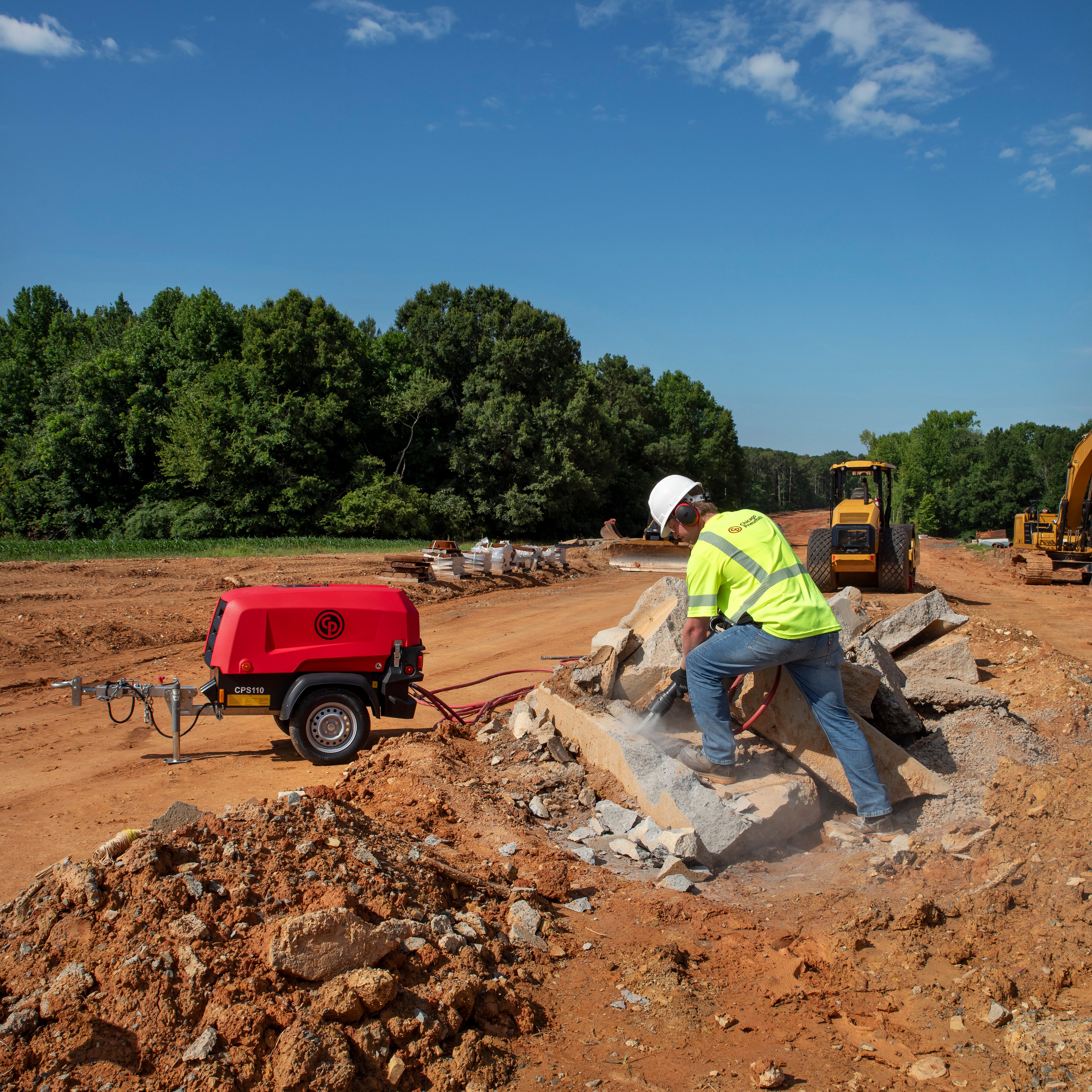 CPS 110 KD8 T4F Towable Rotary Screw Air Compressor