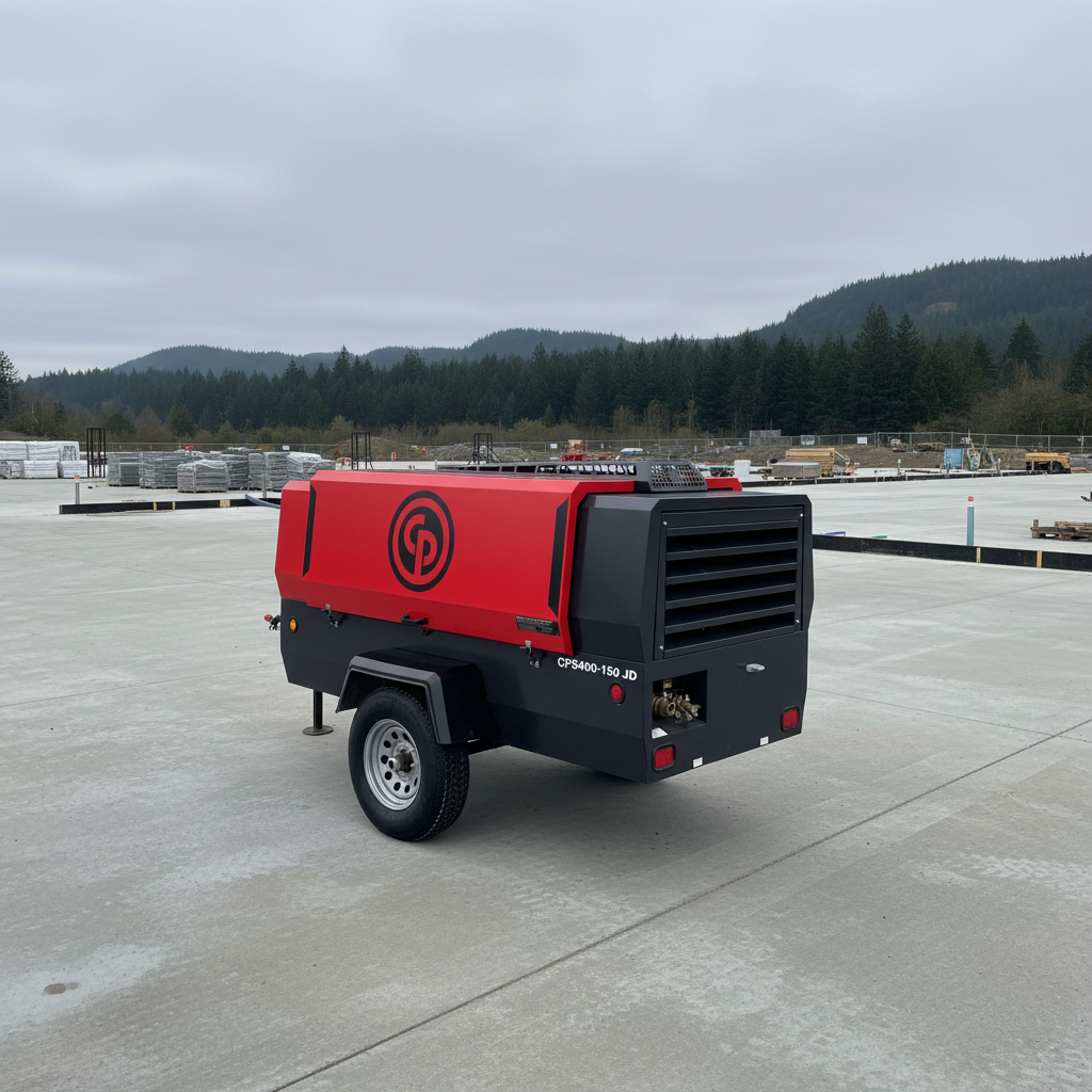 Chicago Pneumatic CPS 400-150 KoD Towable Rotary Screw Air Compressor