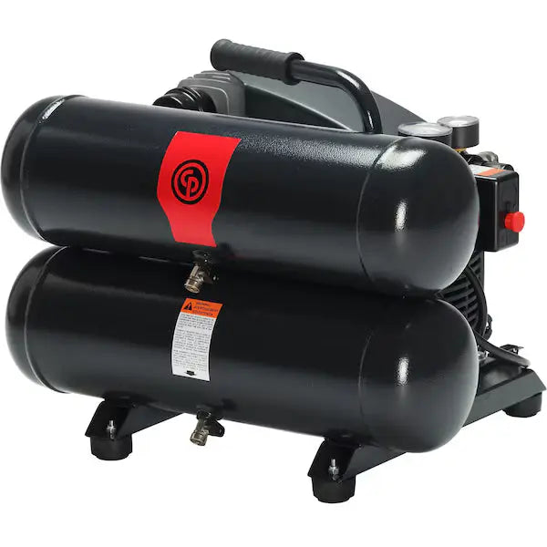 Chicago Pneumatic 2HP 4GAL Twin Stack Hand Carry Compressor