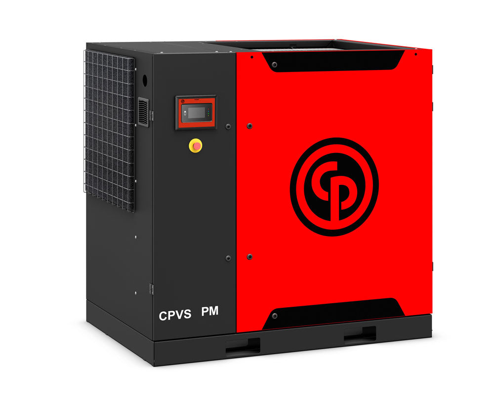 CPVS Variable Speed Rotary Screw Permanent Magnet Motor Air Compressor By Chicago Pneumatic
