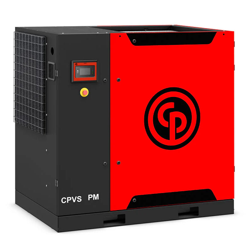 CPVS Variable Speed Rotary Screw Permanent Magnet Motor Air Compressor By Chicago Pneumatic
