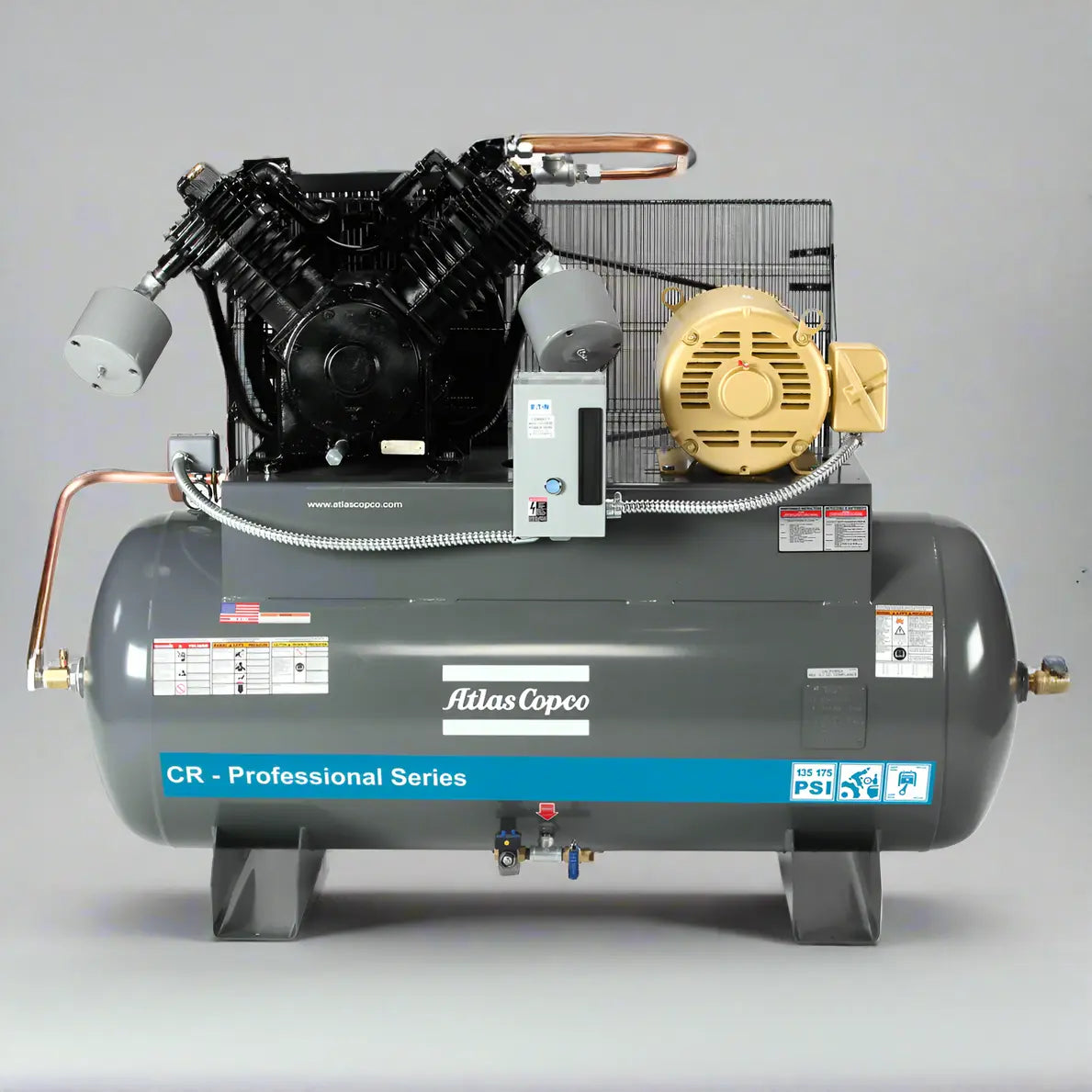 Atlas Copco CR Cast-Iron Piston Professional Series Air Compressor ...