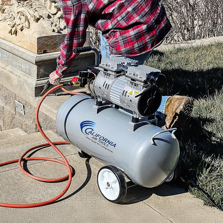 California Air Tools 1.0 Hp, 8.0 Gal. Steel Tank Ultra Quiet & Oil-Free Air Compressor