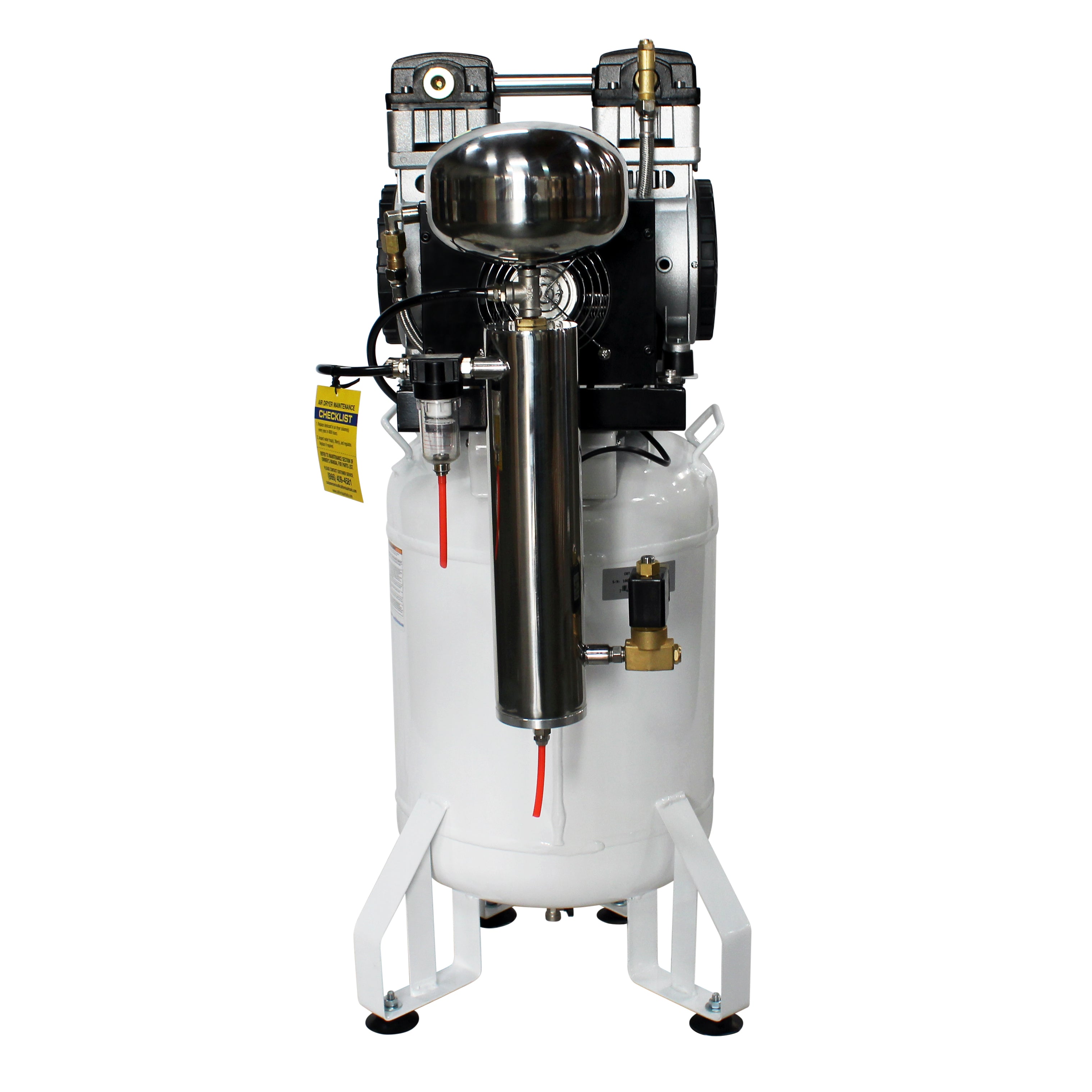 California Air Tools 2.0 Hp, 10.0 Gal. Steel Tank Ultra Quiet & Oil-Free Air Compressor with Air Drying System (220V 60Hz)